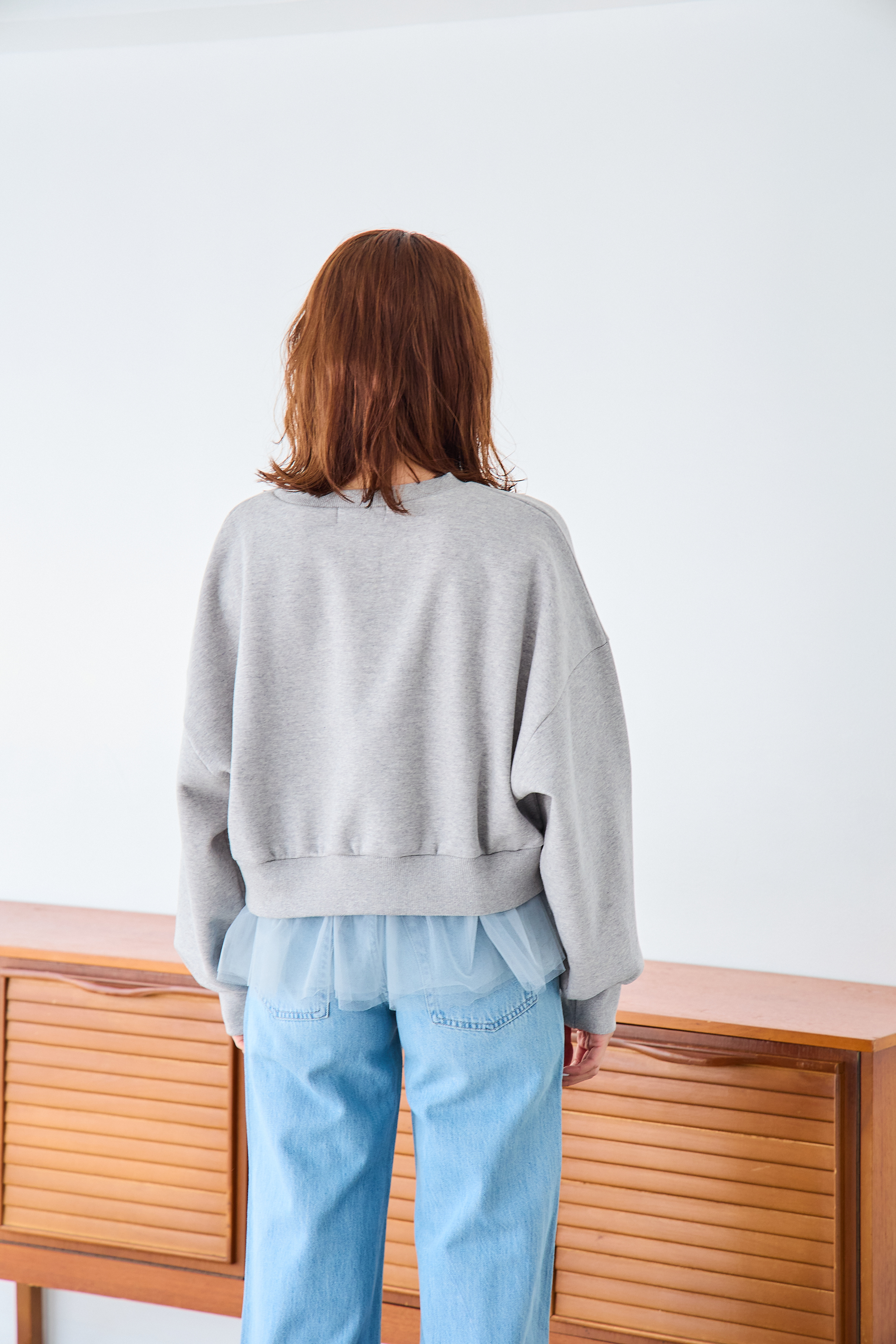 【saya×Myuコラボ】裾チュールドルマンスウェット(myu1207)