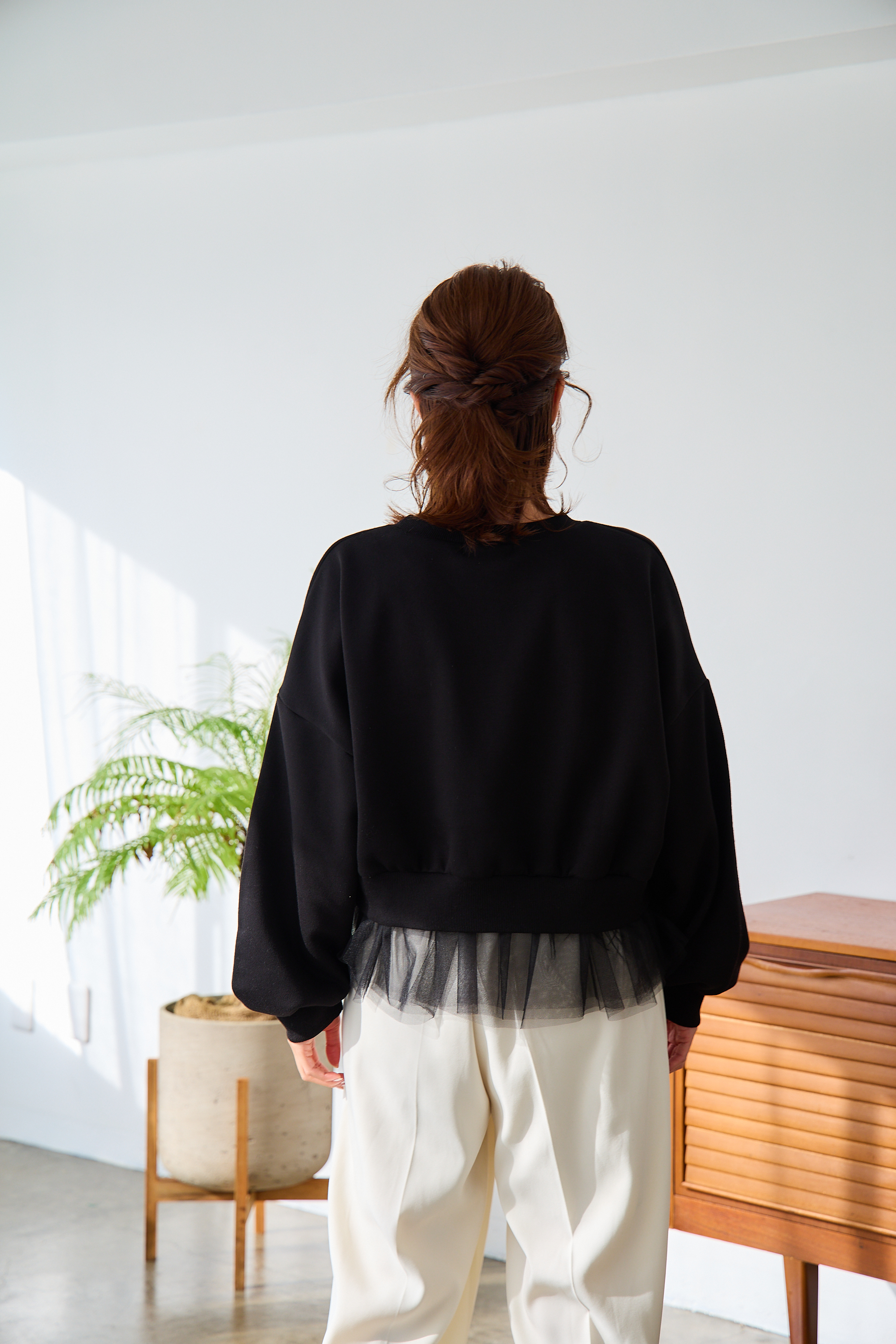 【saya×Myuコラボ】裾チュールドルマンスウェット(myu1207)