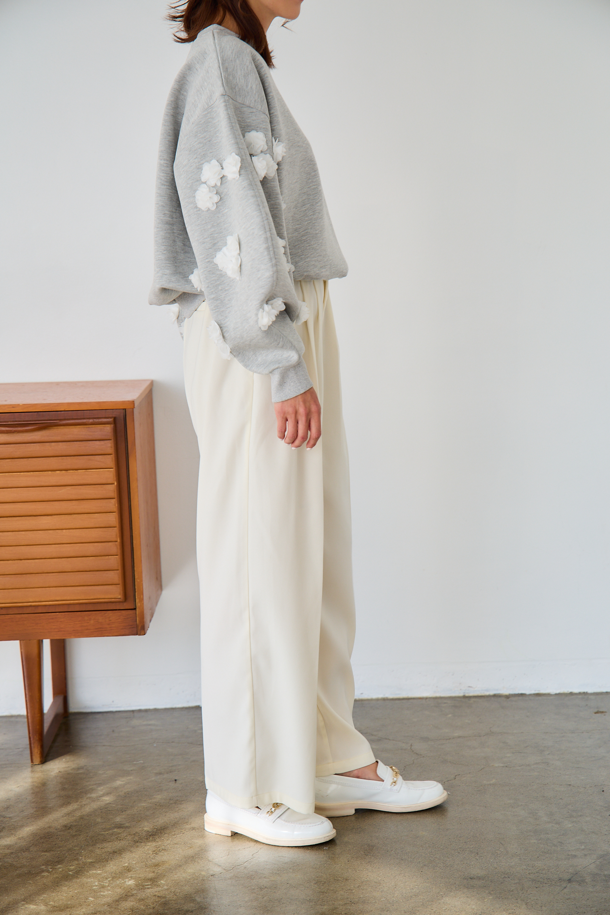 mako×Myuコラボ【さらっと素材♪美脚ワイドタックパンツ(kbm602)】メール便OK