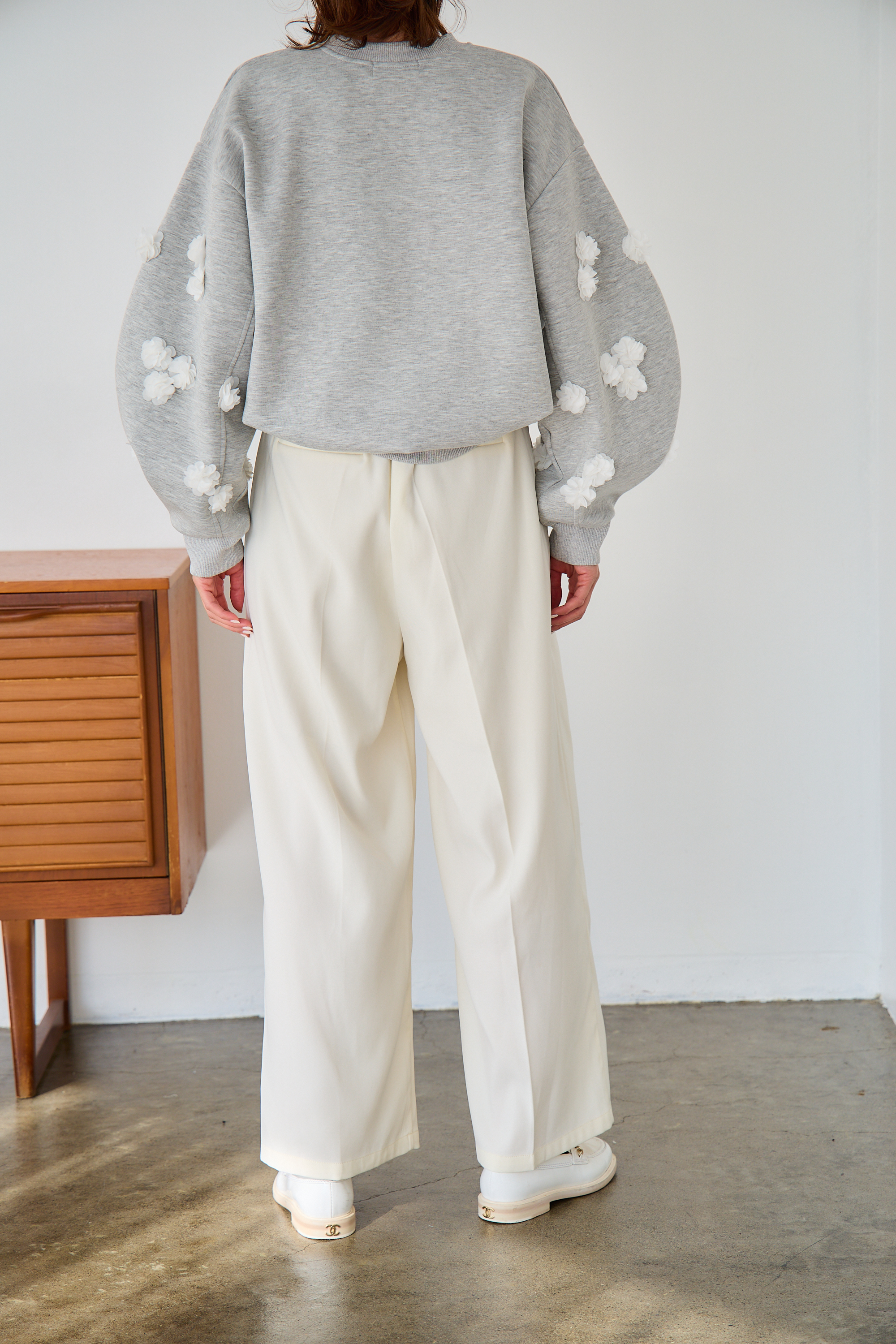 mako×Myuコラボ【さらっと素材♪美脚ワイドタックパンツ(kbm602)】メール便OK