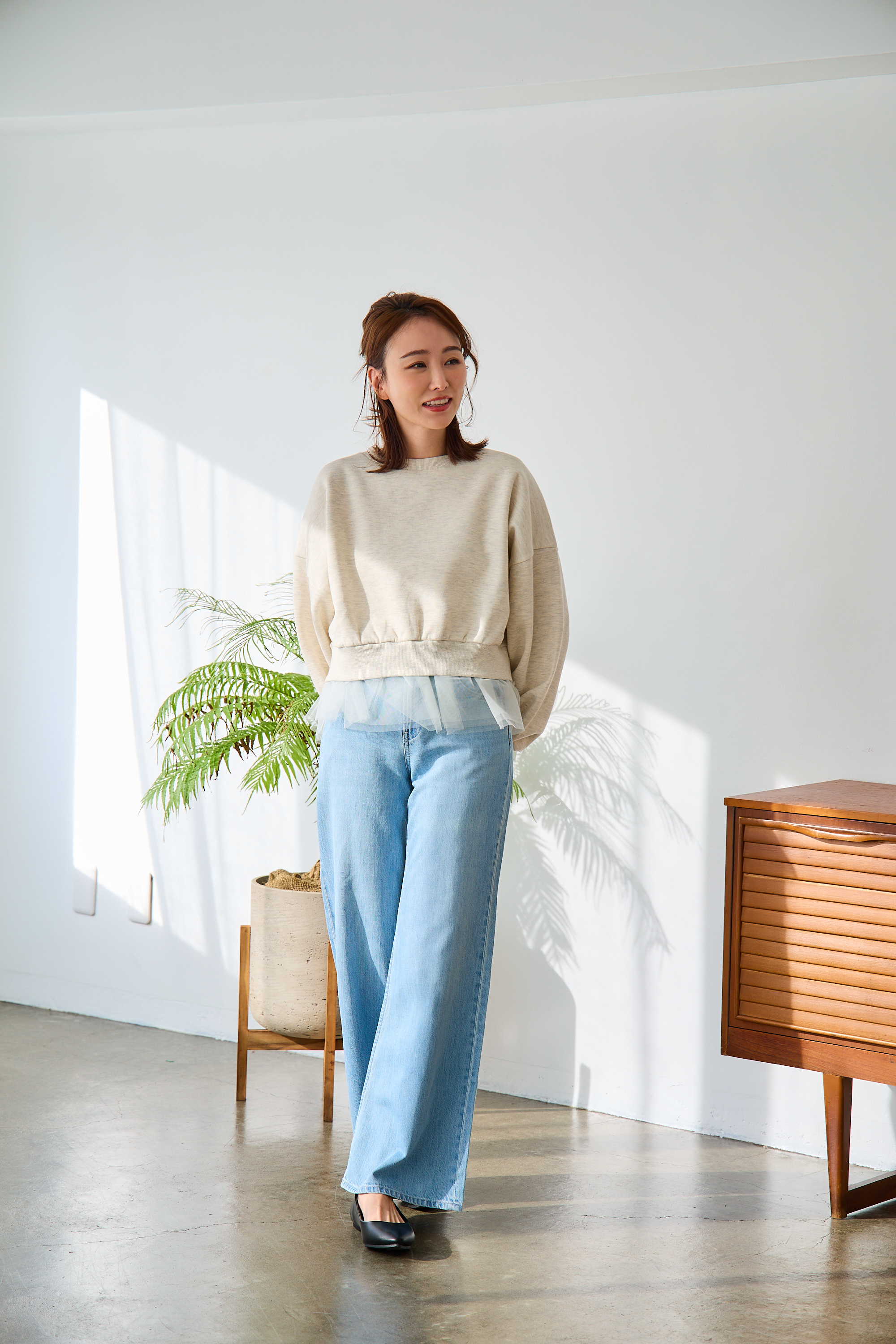 【saya×Myuコラボ】裾チュールドルマンスウェット(myu1207)