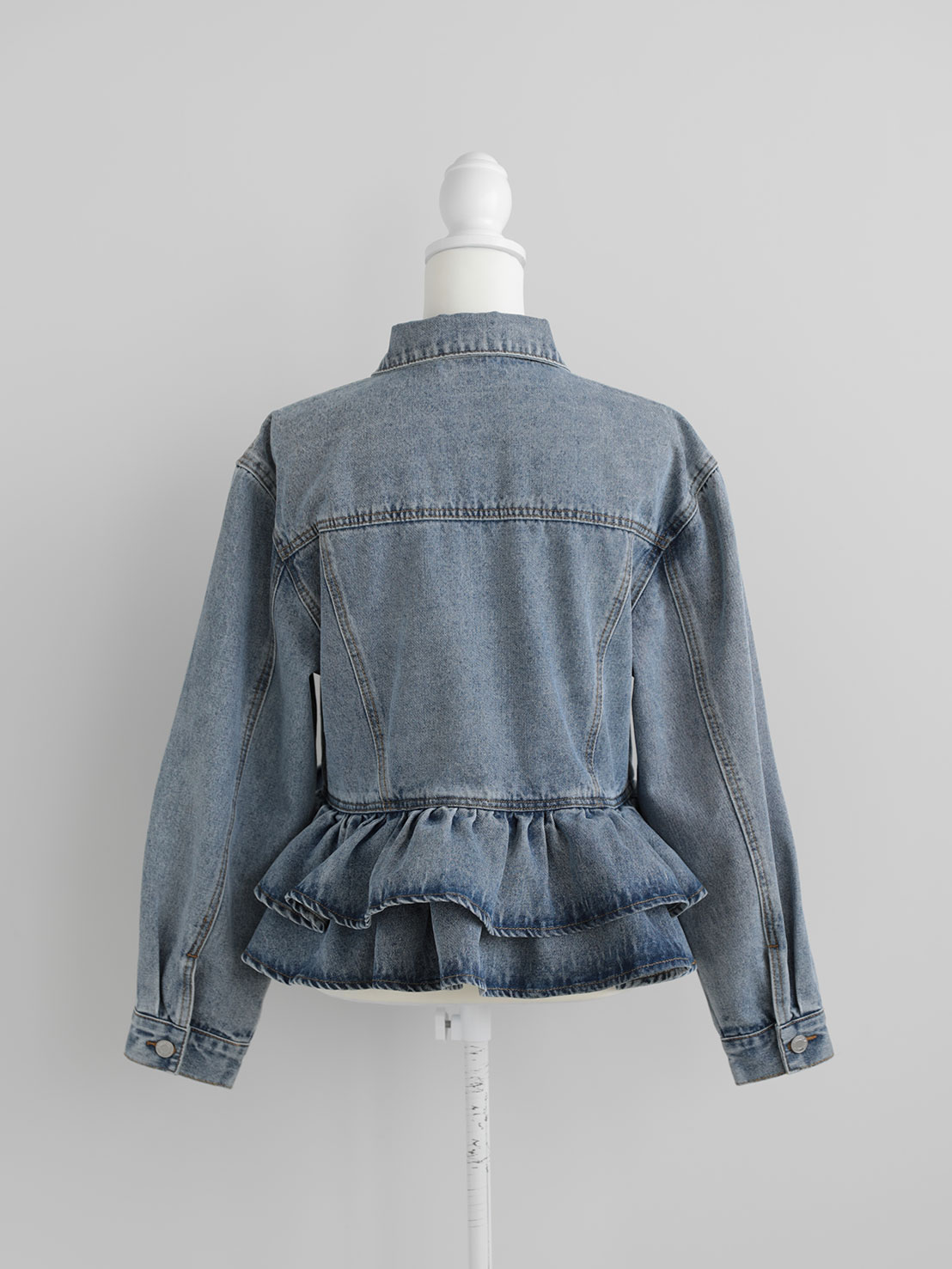FRILL DENIM JACKET(im001)