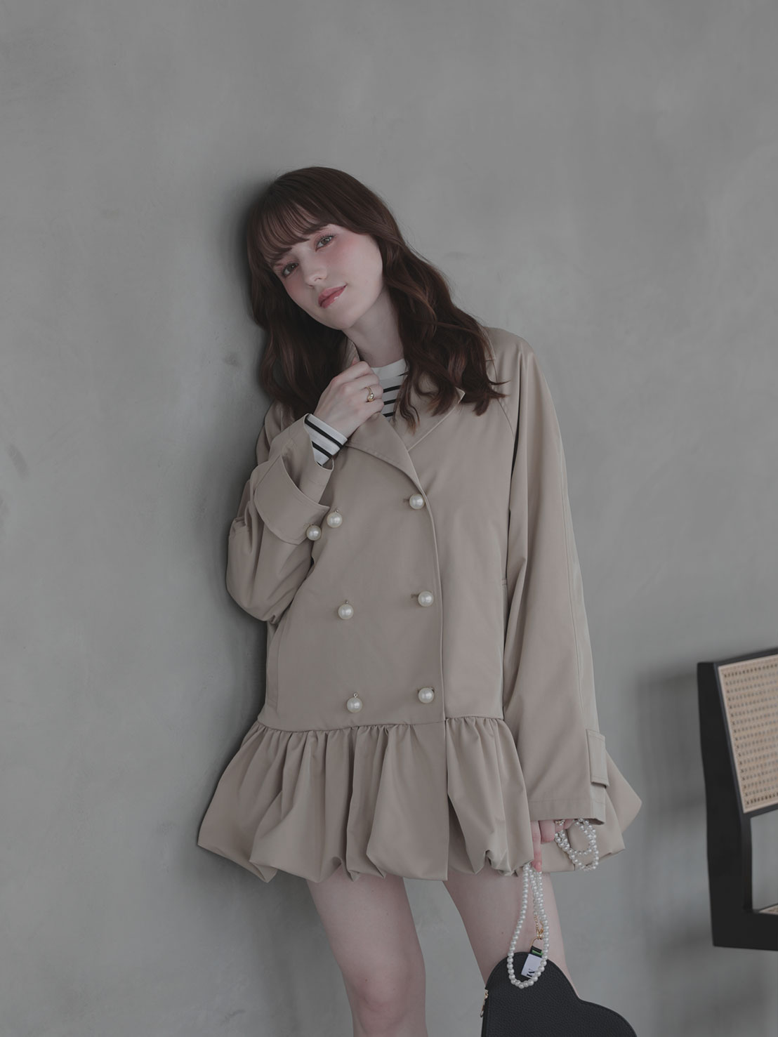 BALLON × PEARL TRENCH COAT(im003)