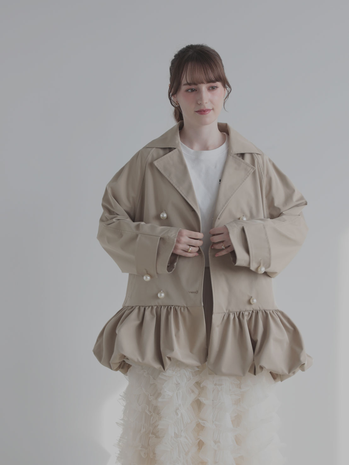 BALLON × PEARL TRENCH COAT(im003)