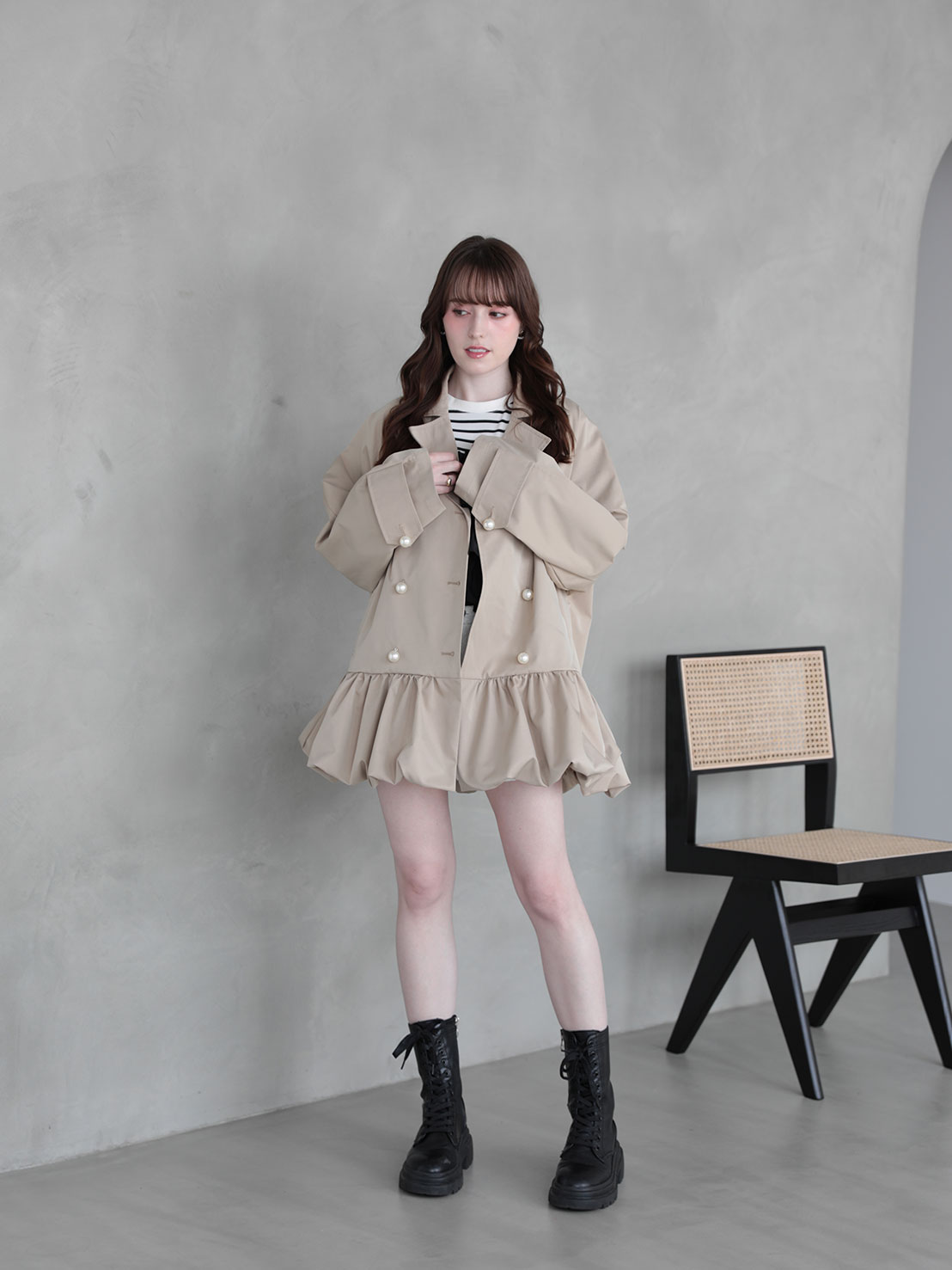 BALLON × PEARL TRENCH COAT(im003)