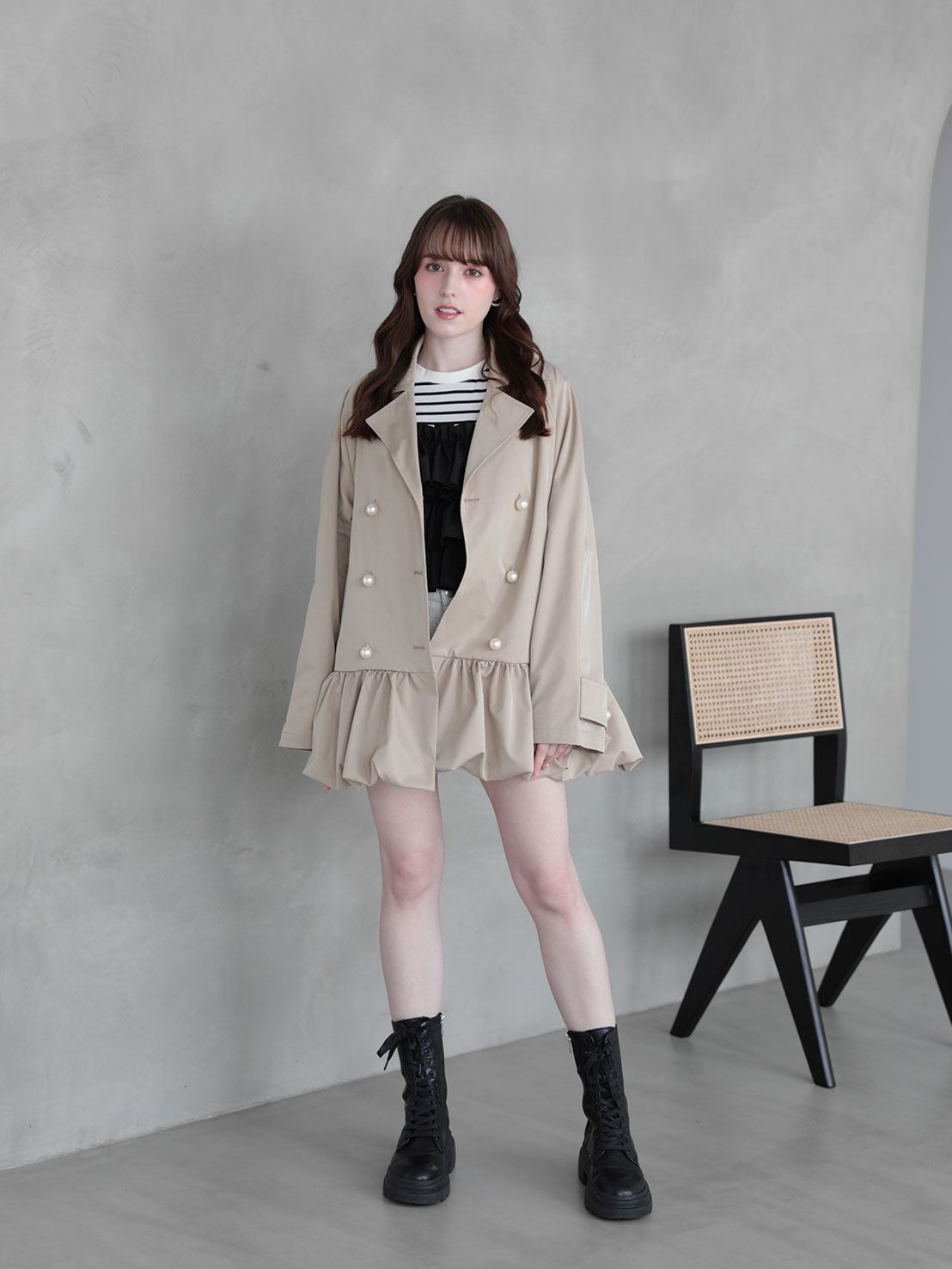 BALLON × PEARL TRENCH COAT(im003)