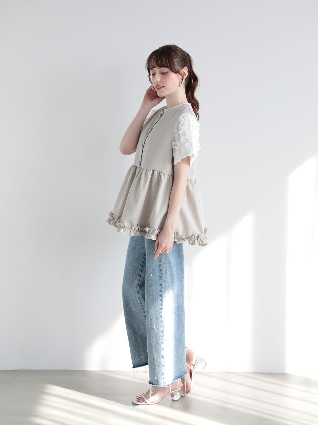 ヘムフリル切替ジレTOPS(sd9040)