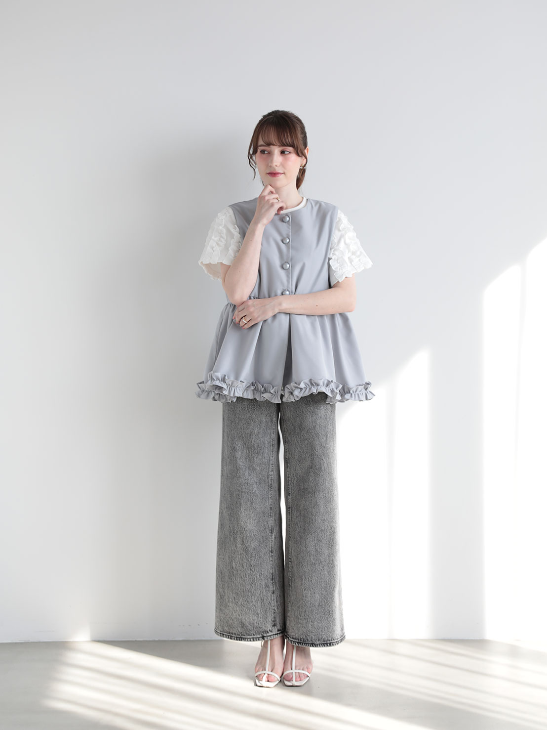 ヘムフリル切替ジレTOPS(sd9040)