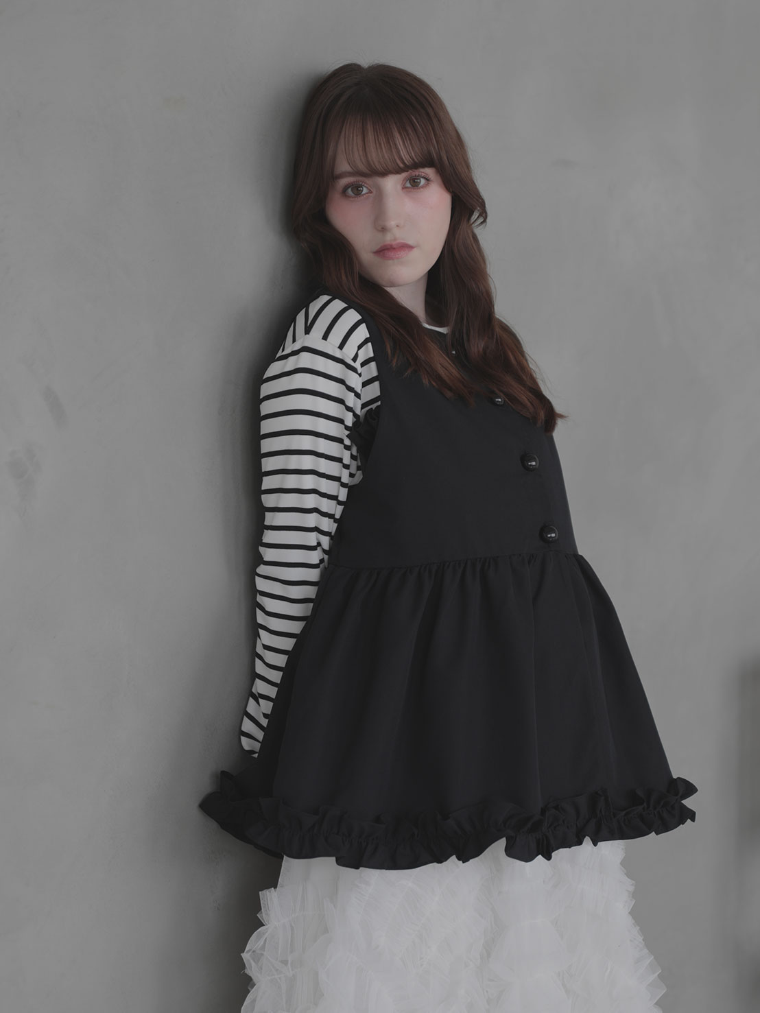 ヘムフリル切替ジレTOPS(sd9040)