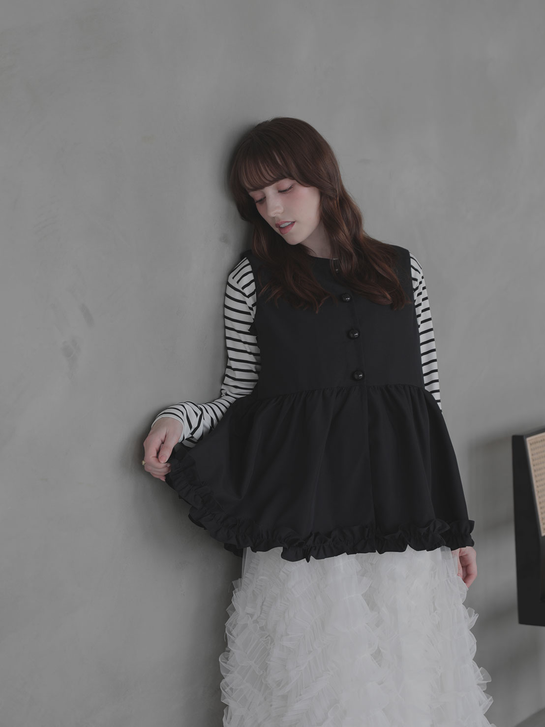 ヘムフリル切替ジレTOPS(sd9040)