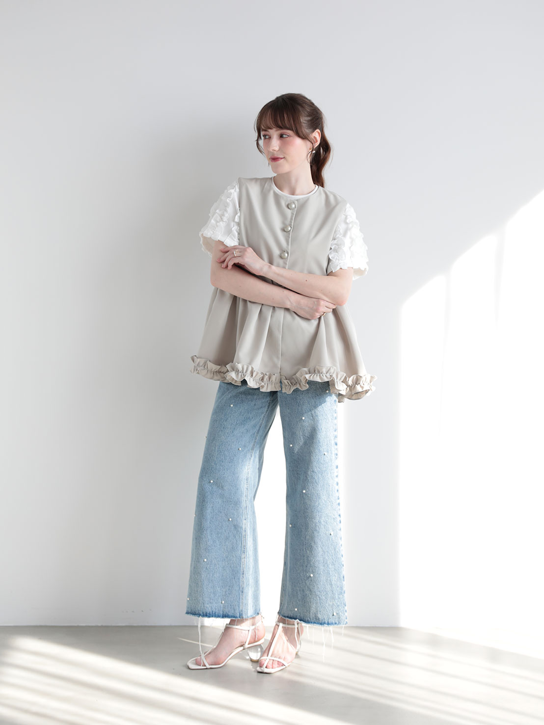 ヘムフリル切替ジレTOPS(sd9040)