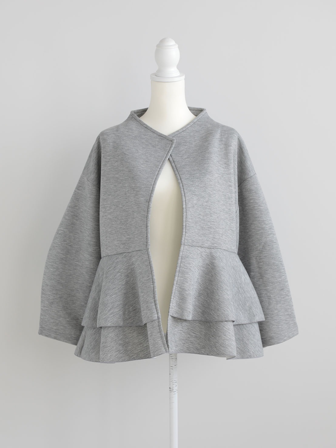 ダブルフリル ニュアンスルーズカーディガン(ma22)