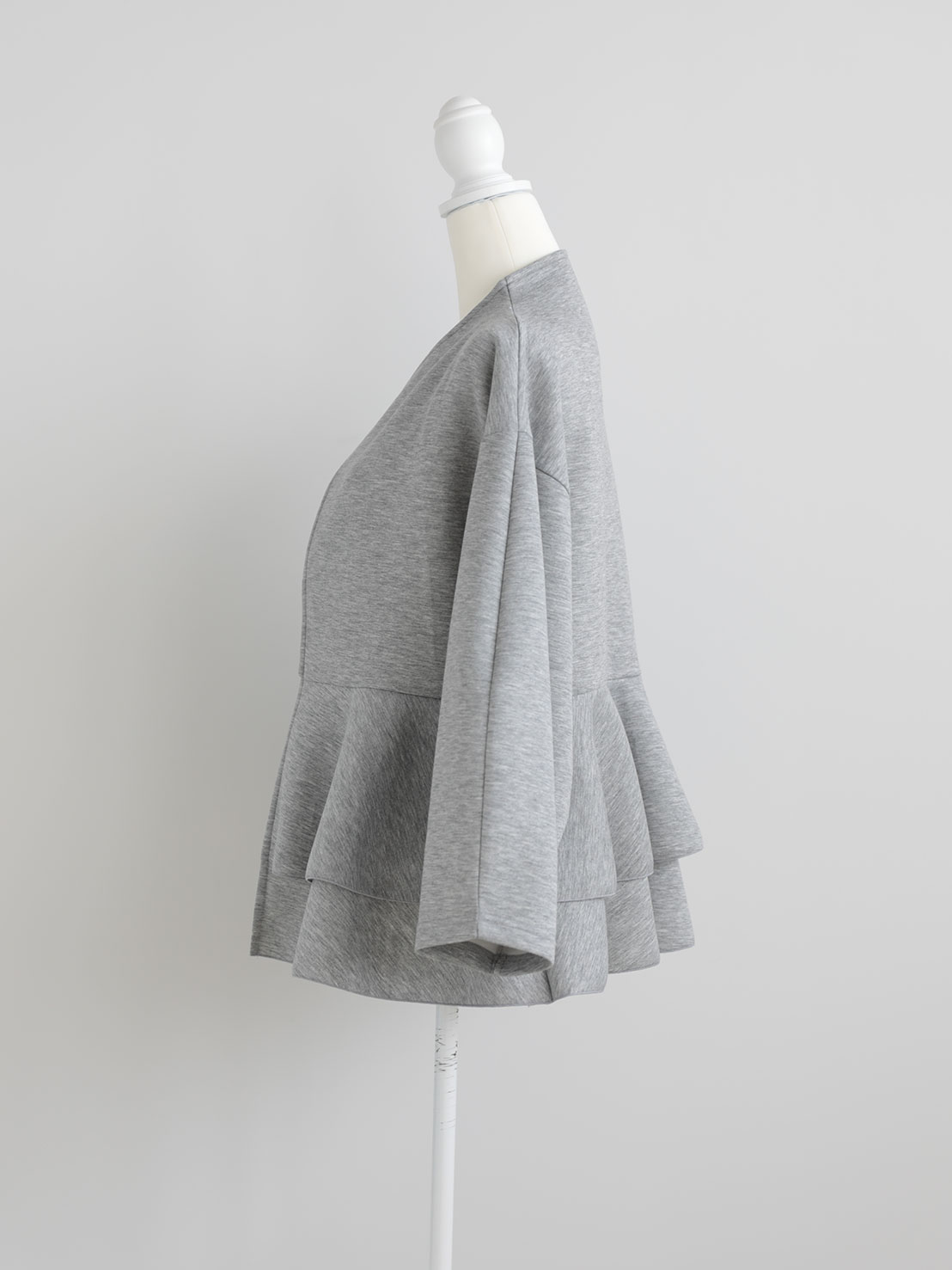 ダブルフリル ニュアンスルーズカーディガン(ma22)