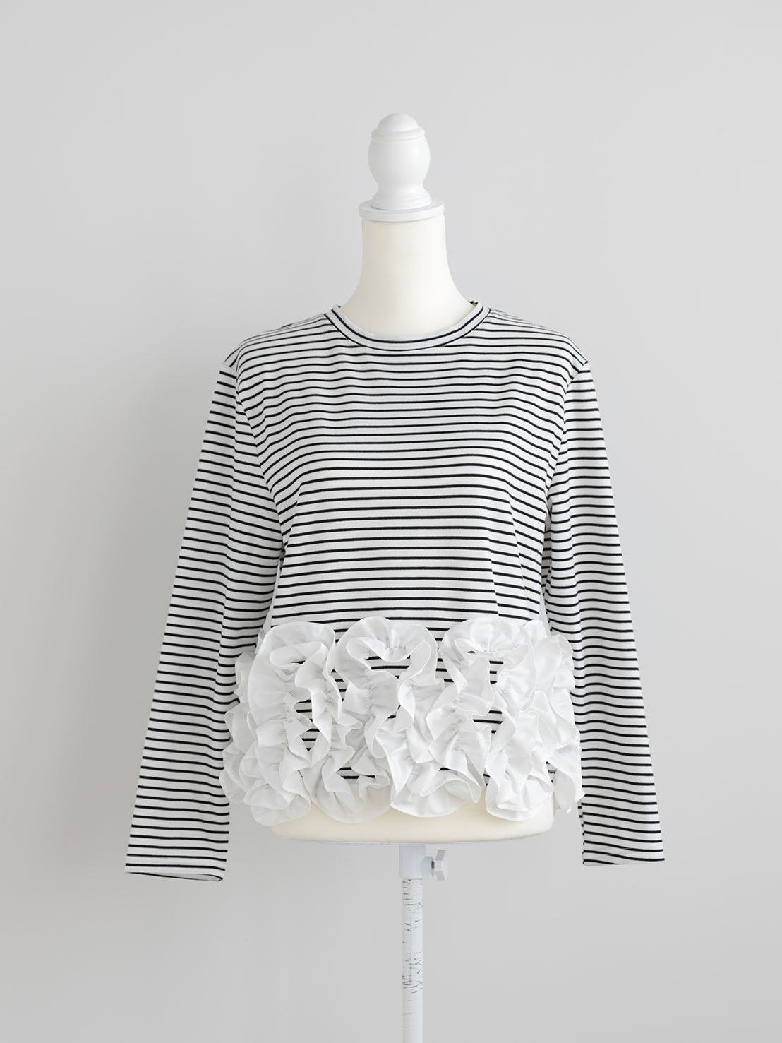 HOIPフリル ボーダーTシャツ(aj050)