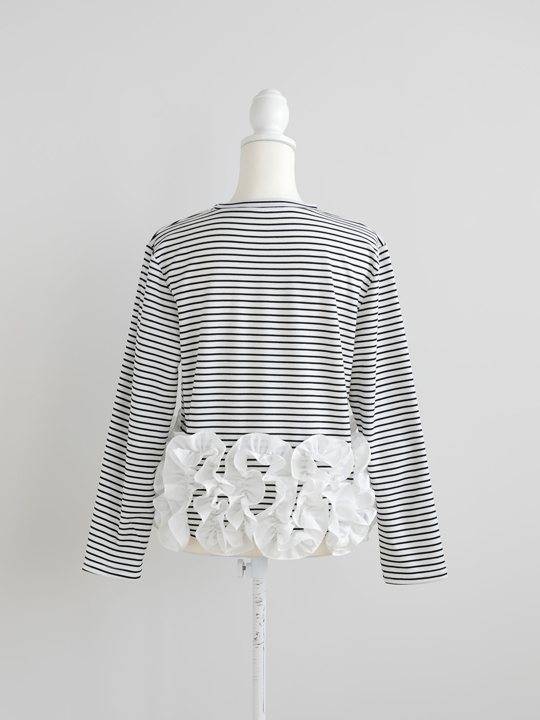 HOIPフリル ボーダーTシャツ(aj050)