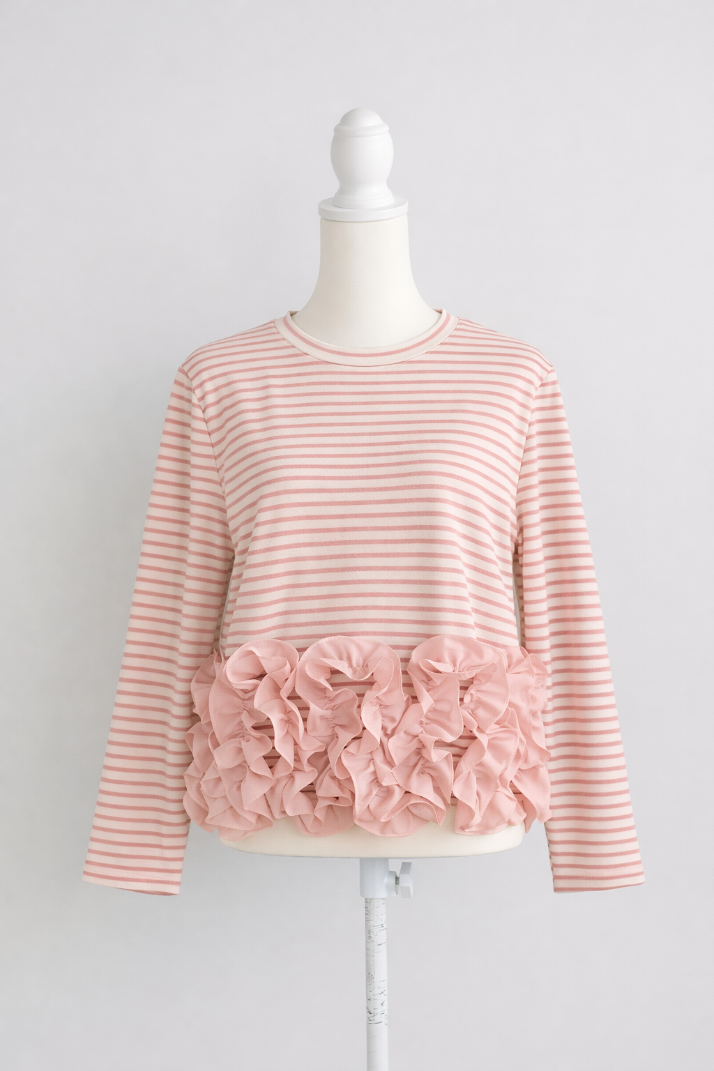 HOIPフリル ボーダーTシャツ(aj050)