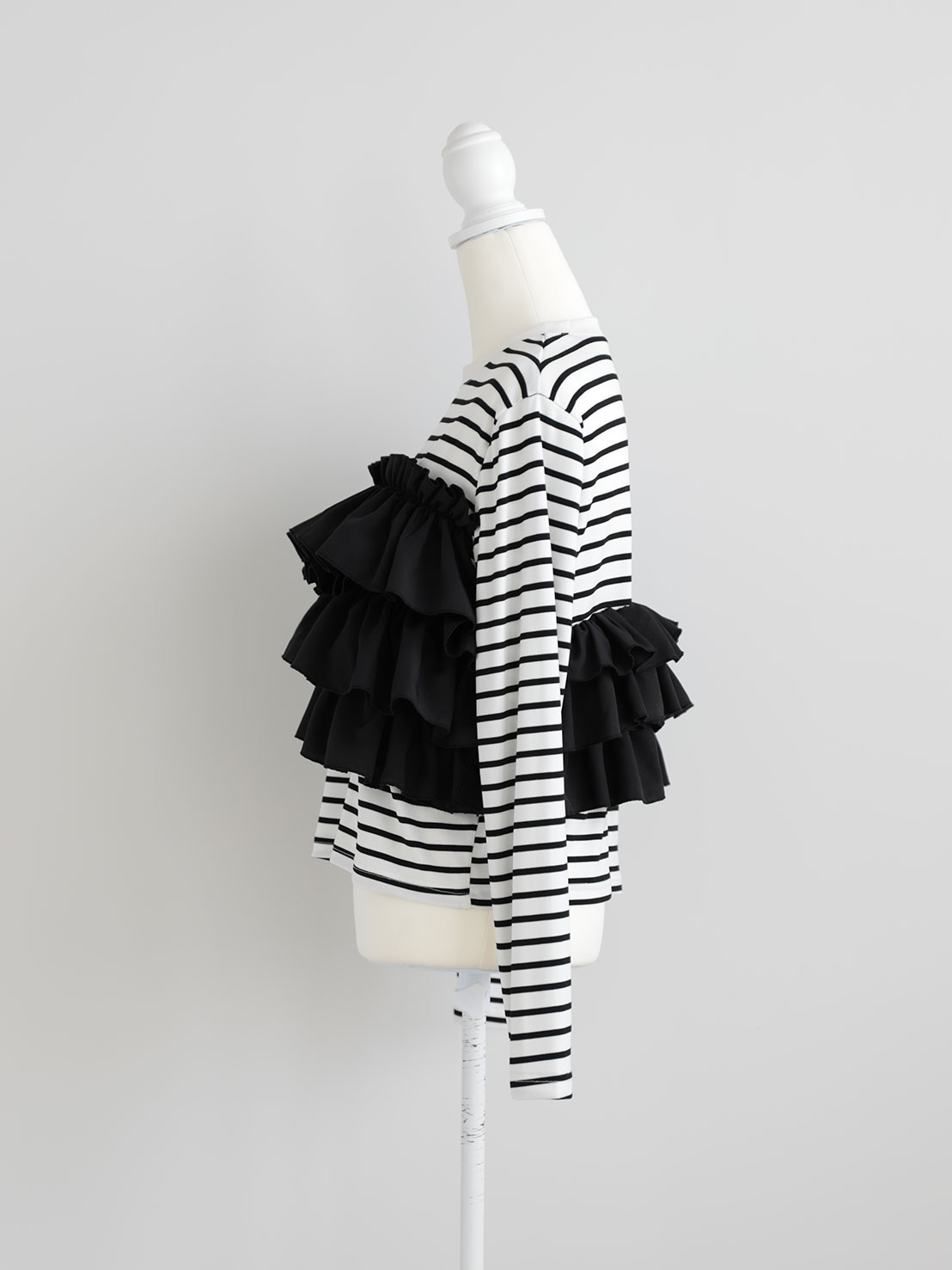 ブーケフリル ボーダーTシャツ(im005)