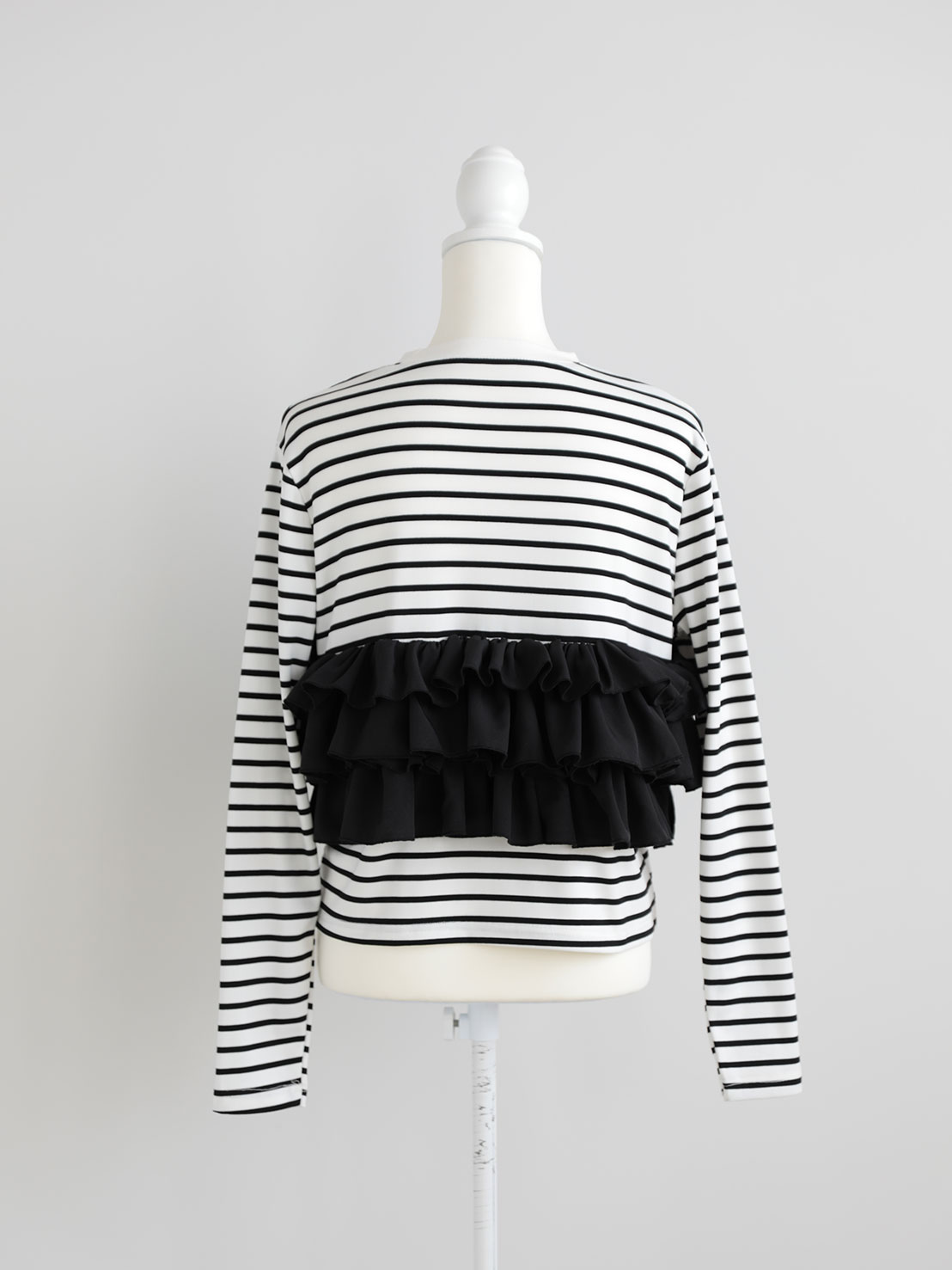 ブーケフリル ボーダーTシャツ(im005)