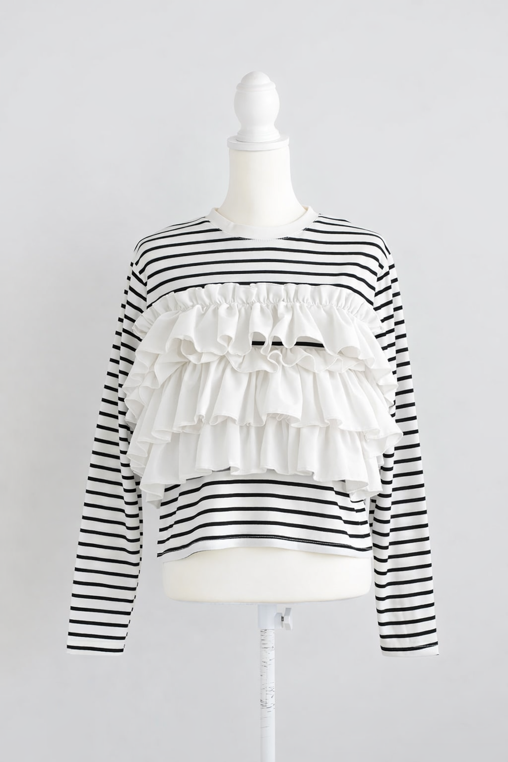 ブーケフリル ボーダーTシャツ(im005)