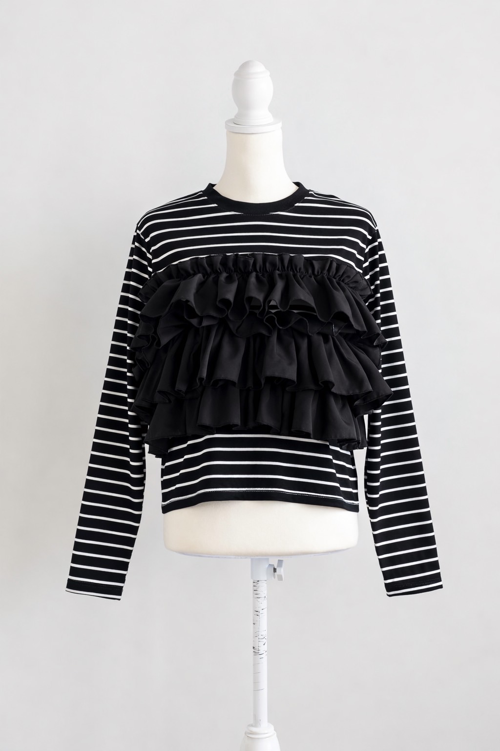 ブーケフリル ボーダーTシャツ(im005)