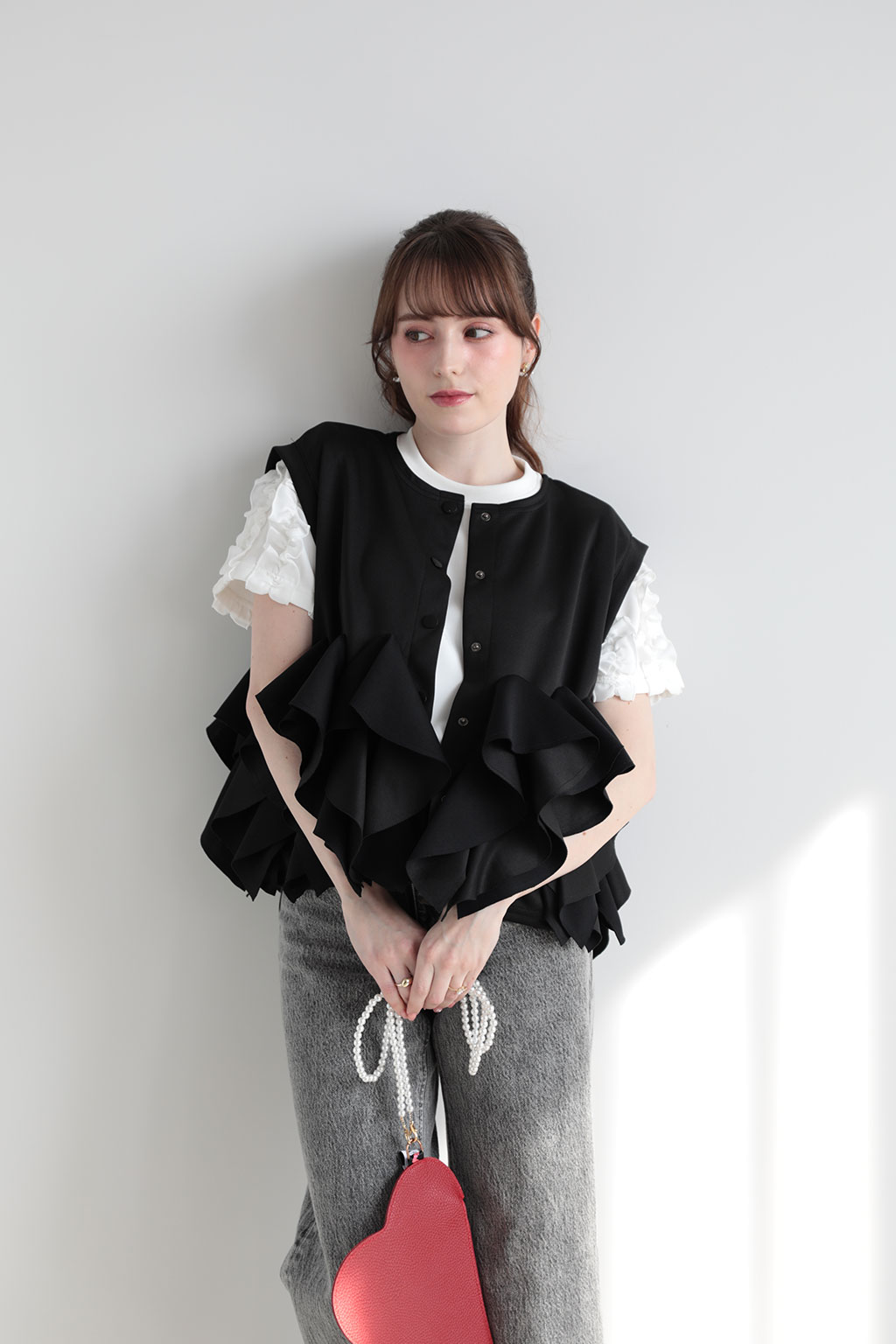 ボンディングフリルジレ(im994)