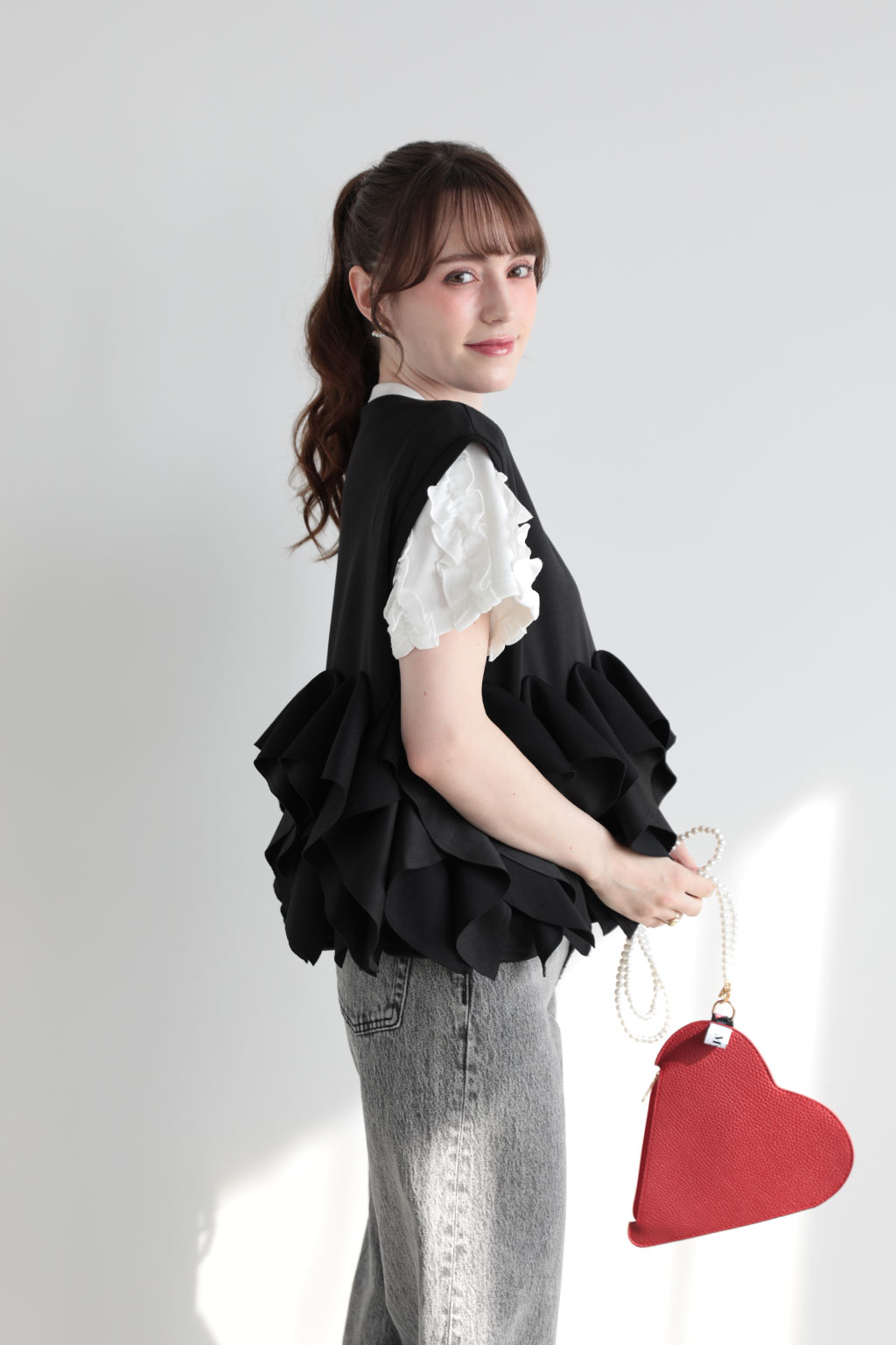 ボンディングフリルジレ(im994)