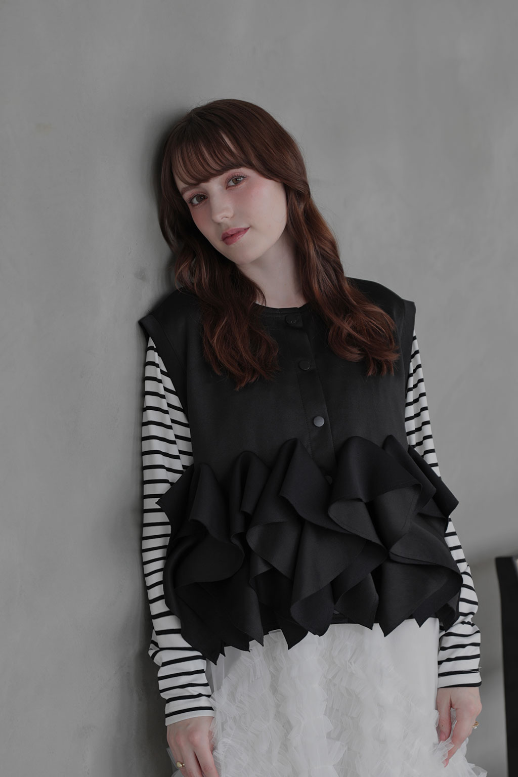 ボンディングフリルジレ(im994)