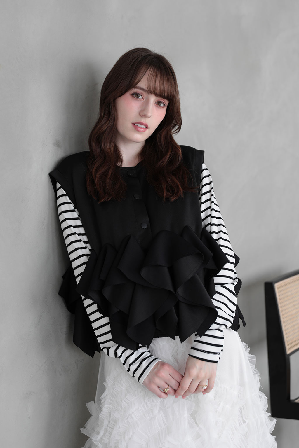 ボンディングフリルジレ(im994)