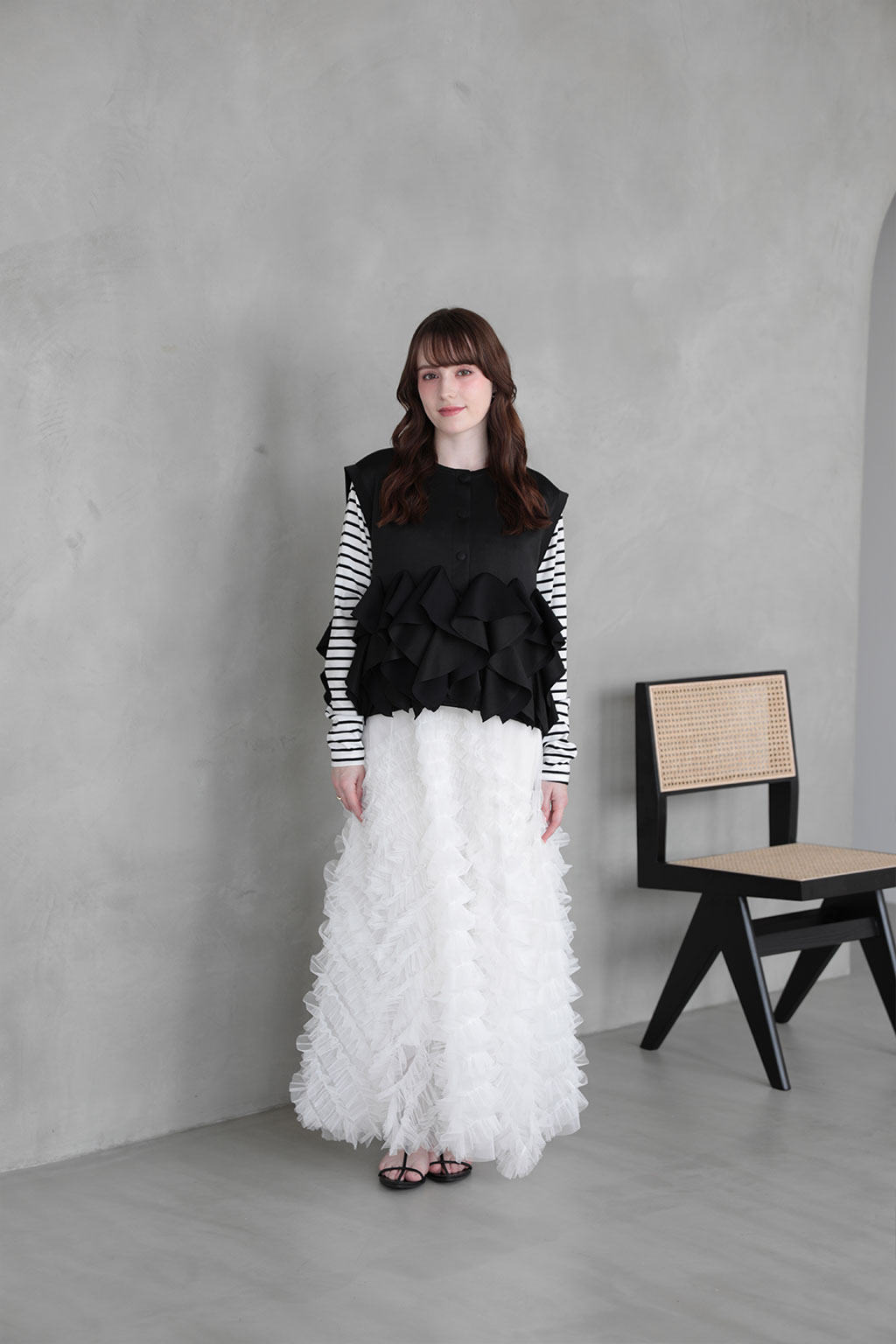 ボンディングフリルジレ(im994)