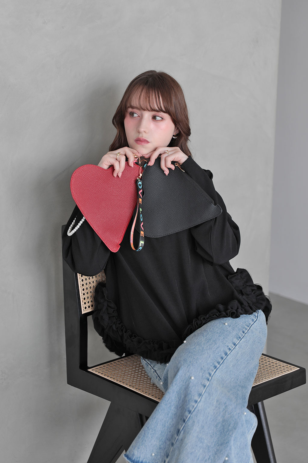 フリルチュール Aラインブラウス(aj051)