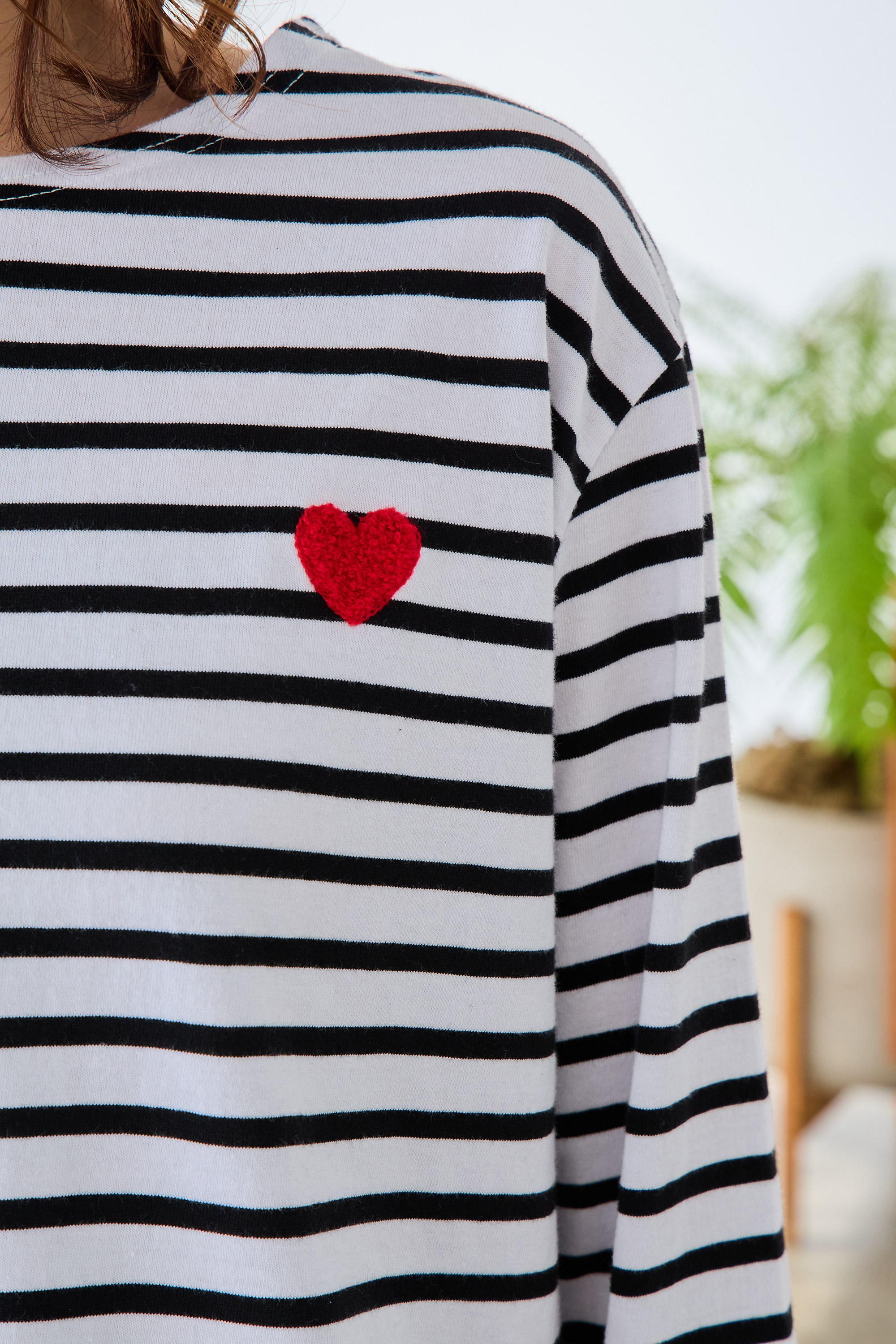 【ぷくぷくハートボーダーTシャツ(myu1214)】