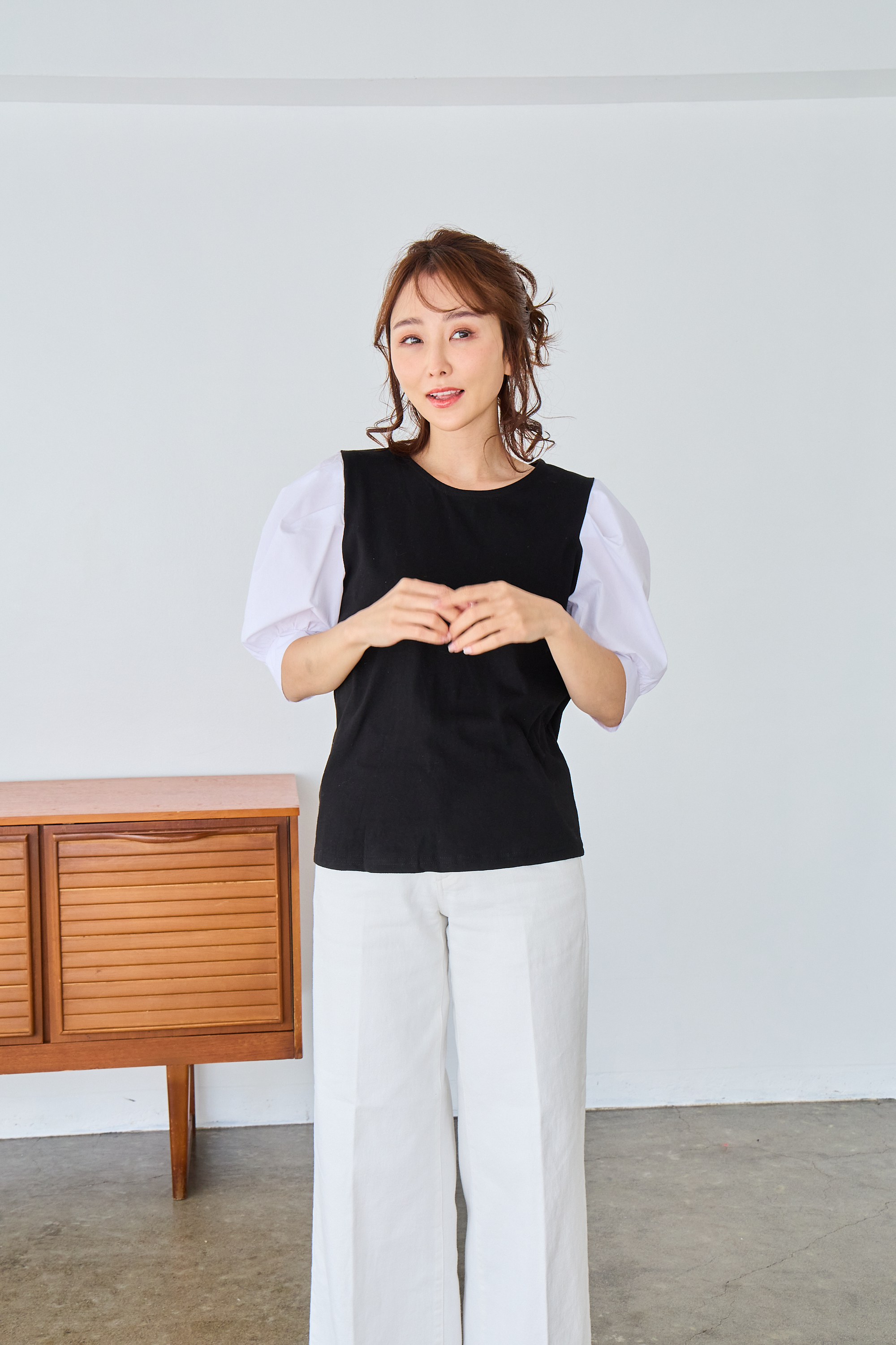 【お袖パフスリーブトップス(myu40)】メール便OK