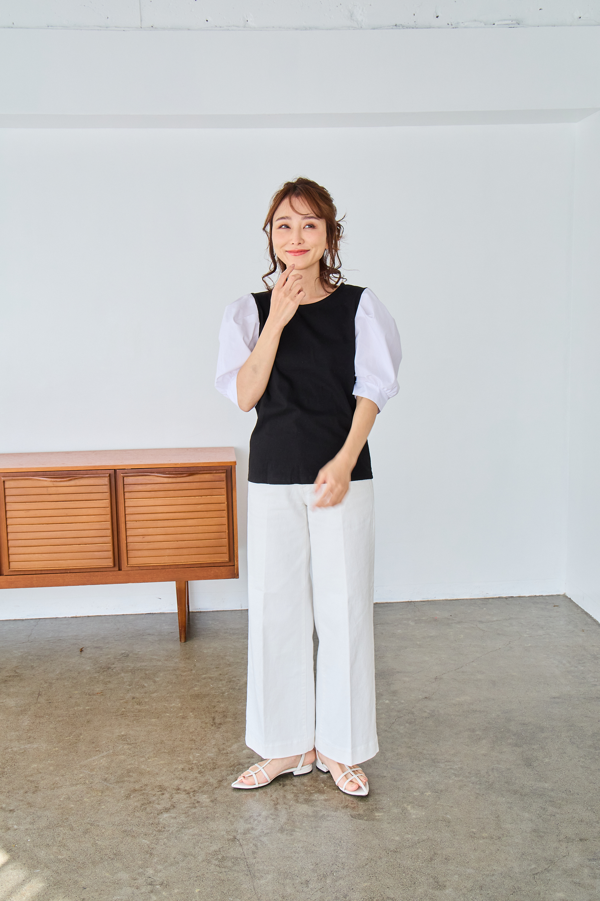 【お袖パフスリーブトップス(myu40)】メール便OK