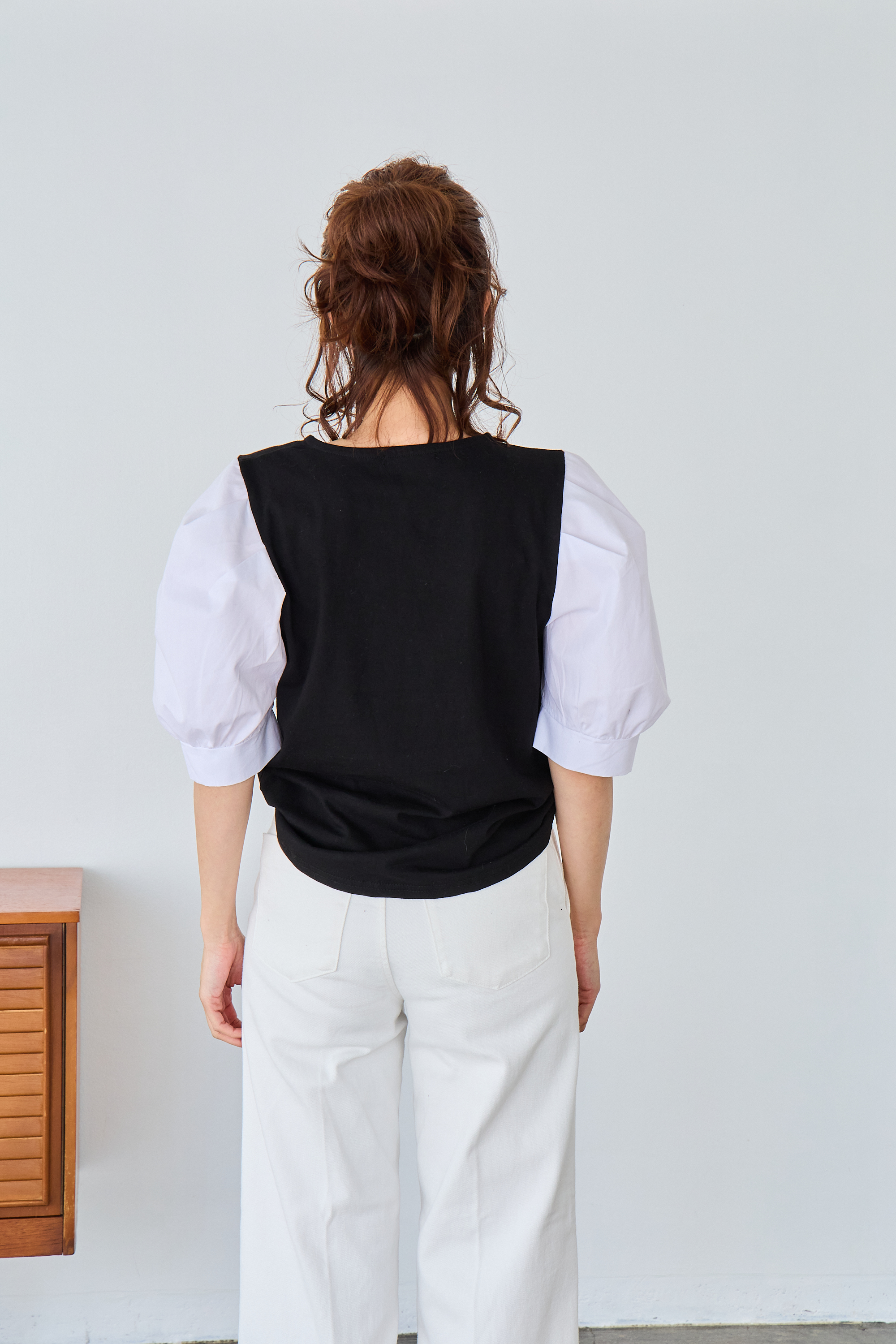 【お袖パフスリーブトップス(myu40)】メール便OK