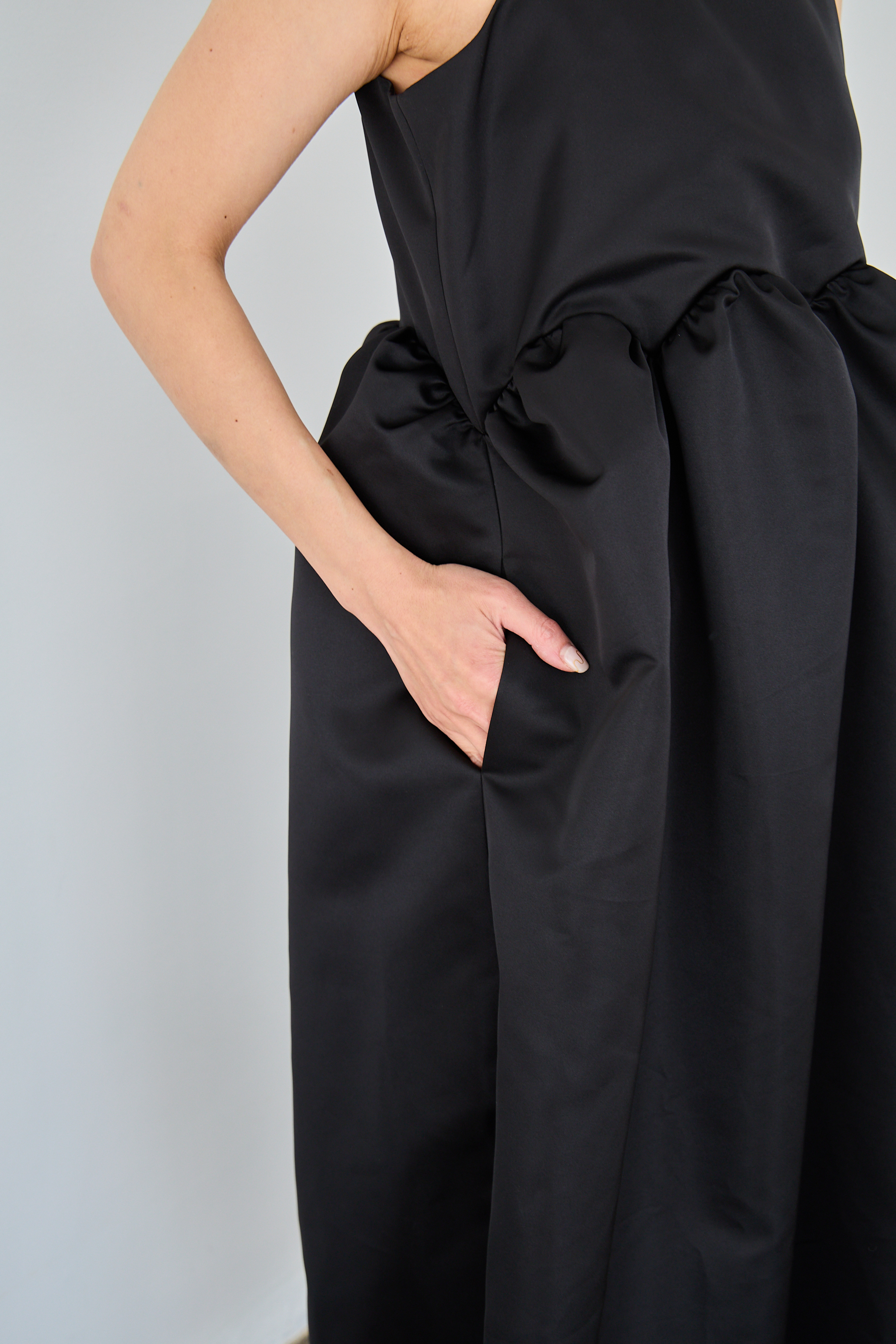 【えりか様みく様コラボ　付け衿　アメスリサテンワンピース(kbm592)】メール便OK