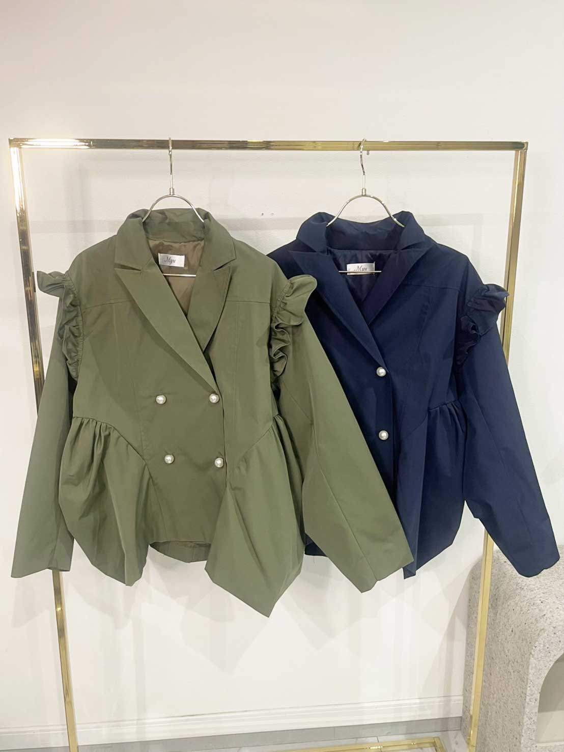 【パンプキン ミリタリートレンチコート(kbm608)】TH