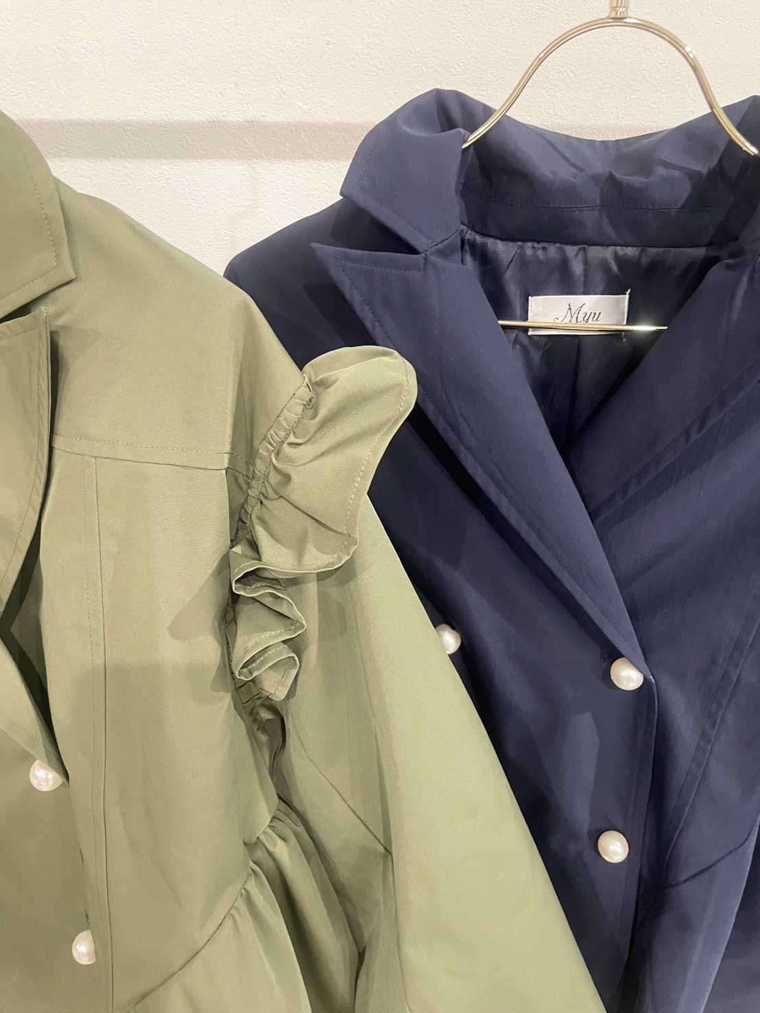 【パンプキン ミリタリートレンチコート(kbm608)】TH