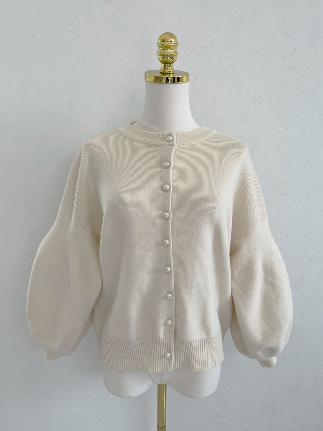 袖ぽわんニットカーディガン(sz26)