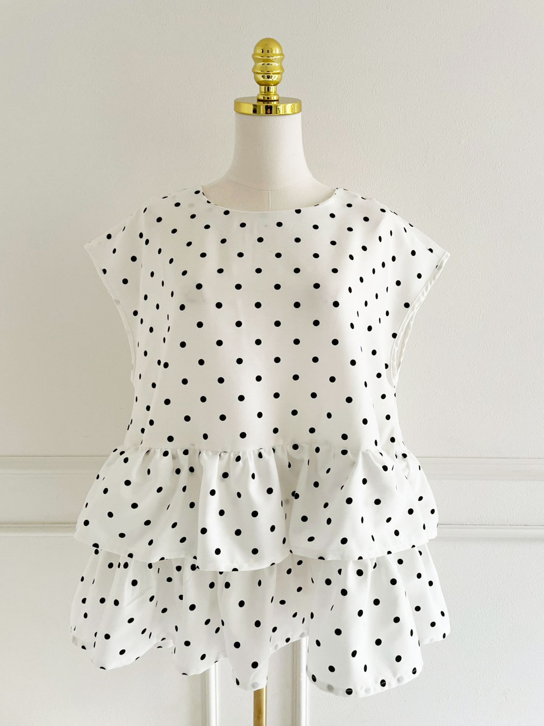 ドットティアードオーバーブラウス(sd3730)