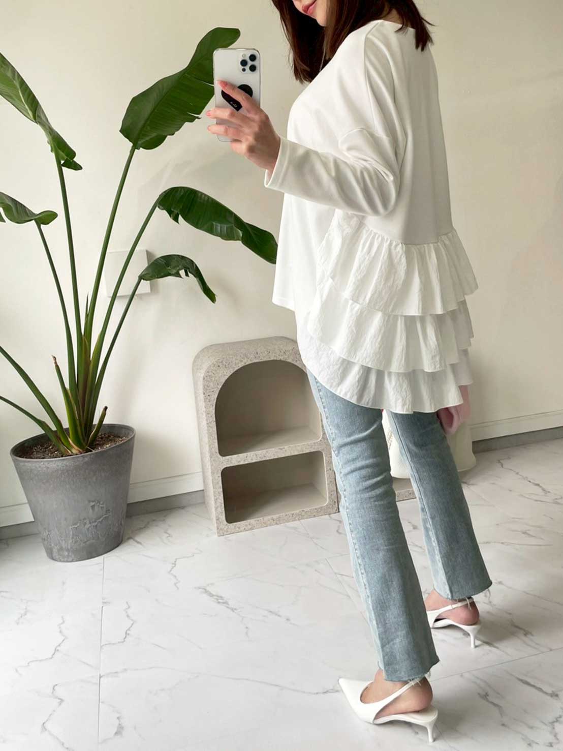 【バックフリルトップス（myu1227）】