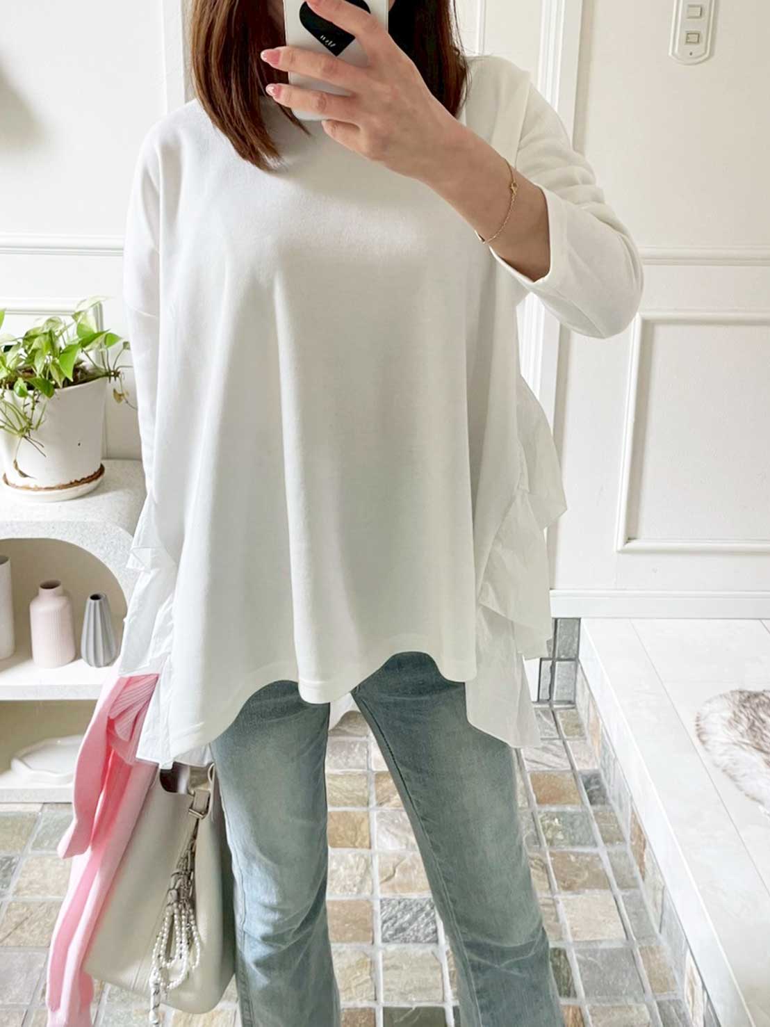 【バックフリルトップス（myu1227）】