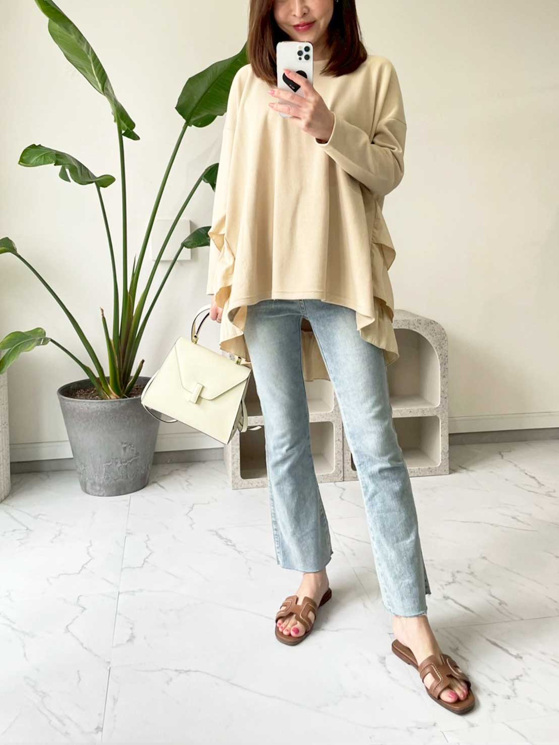 【バックフリルトップス（myu1227）】