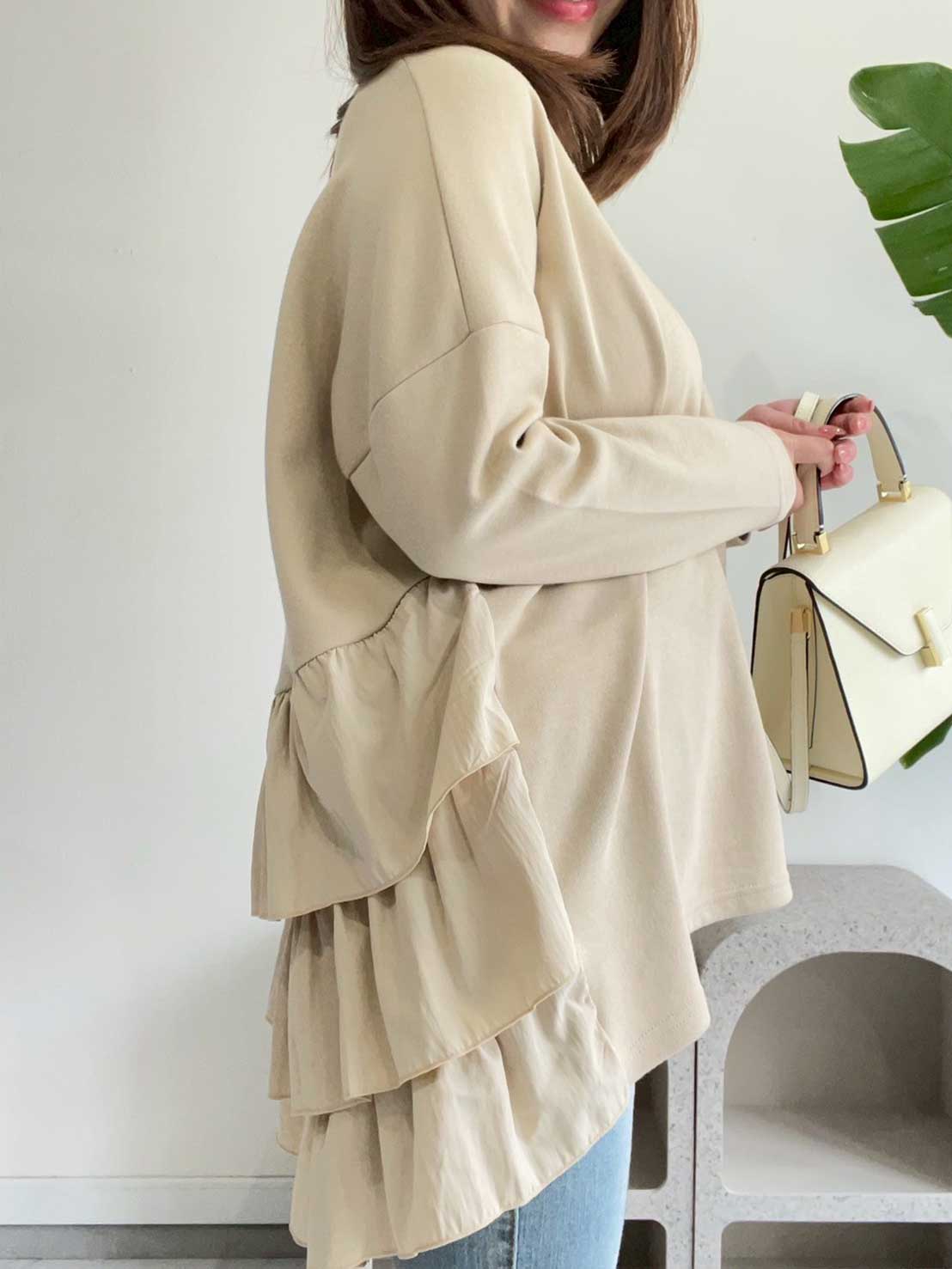 【バックフリルトップス（myu1227）】