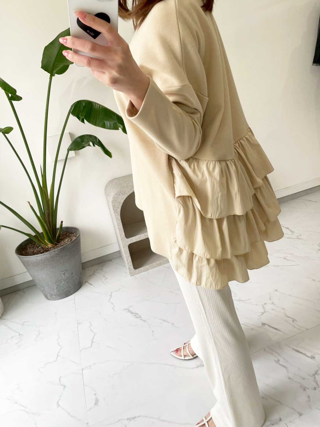 【バックフリルトップス（myu1227）】