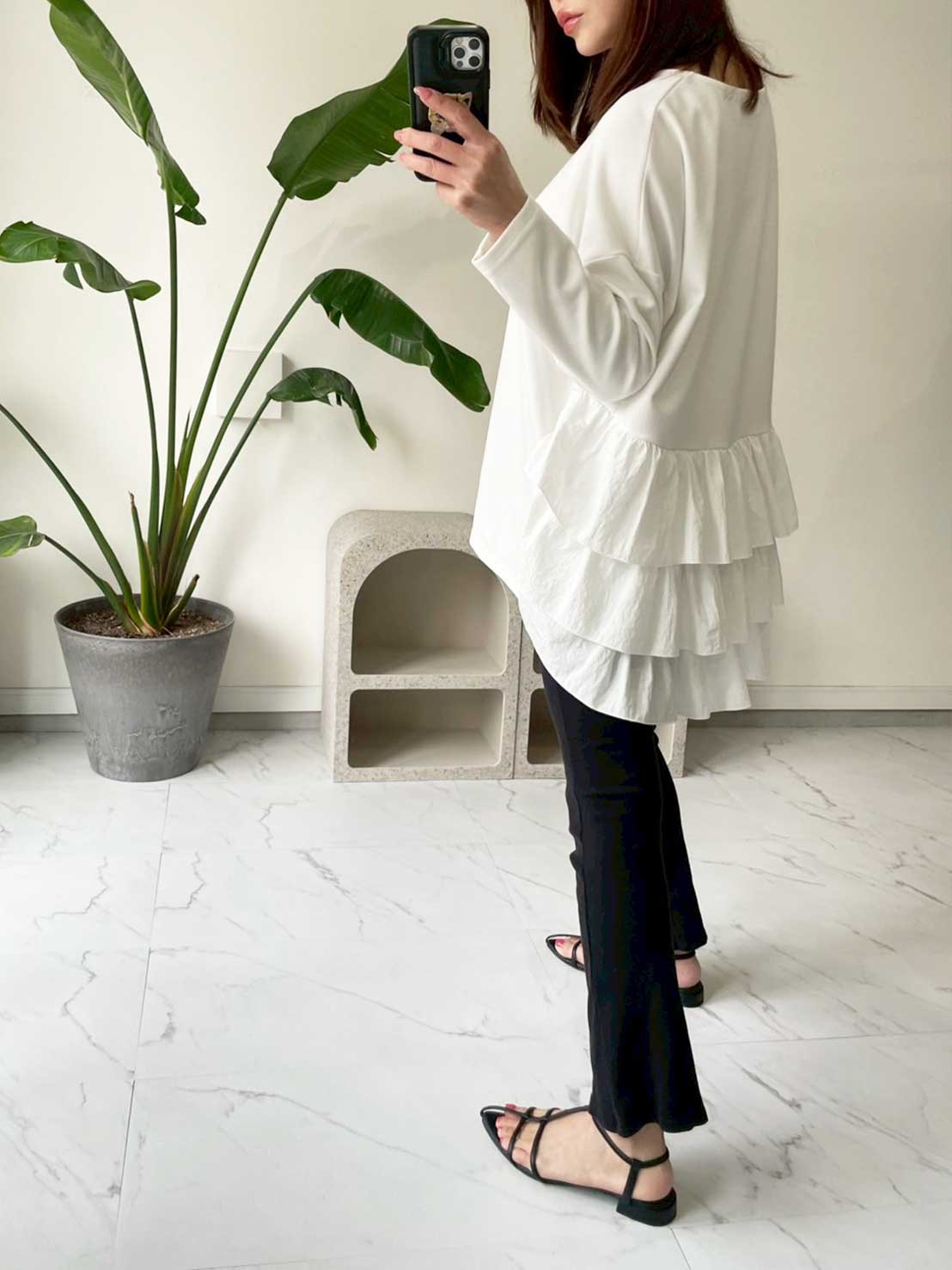 【バックフリルトップス（myu1227）】