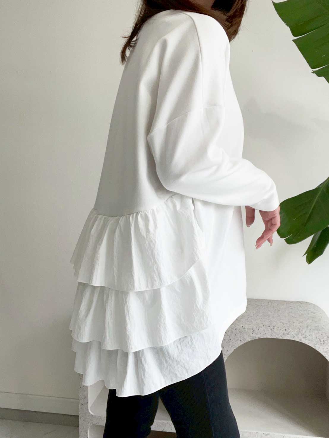 【バックフリルトップス（myu1227）】