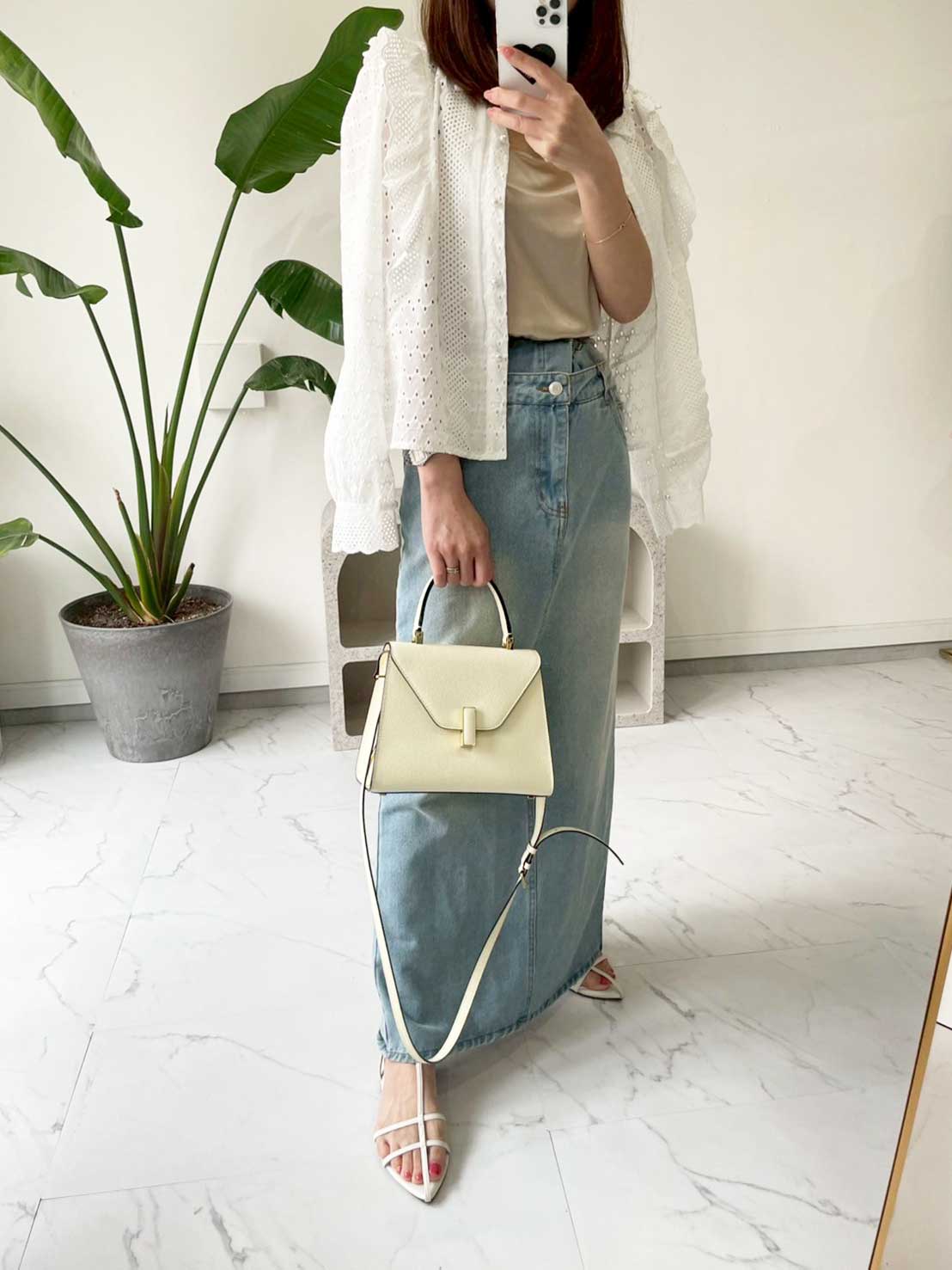 【コットンフリルブラウス（kk2503-a3）】