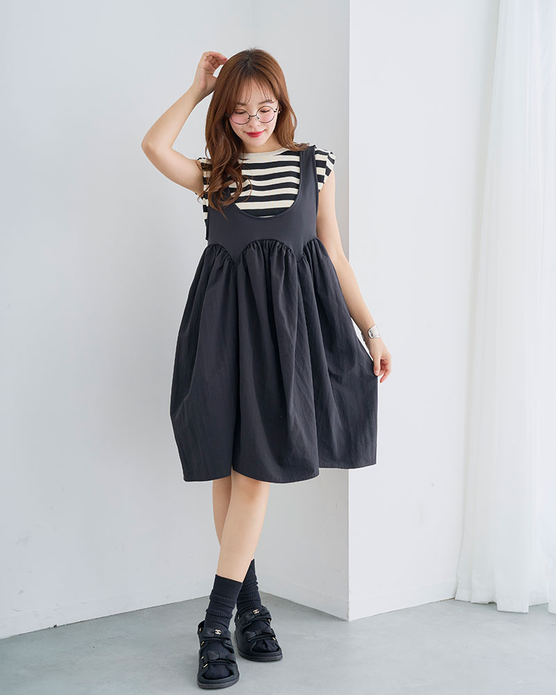 【選べる３丈　パンプキンジャンパースカート2025SS(myu1225)】