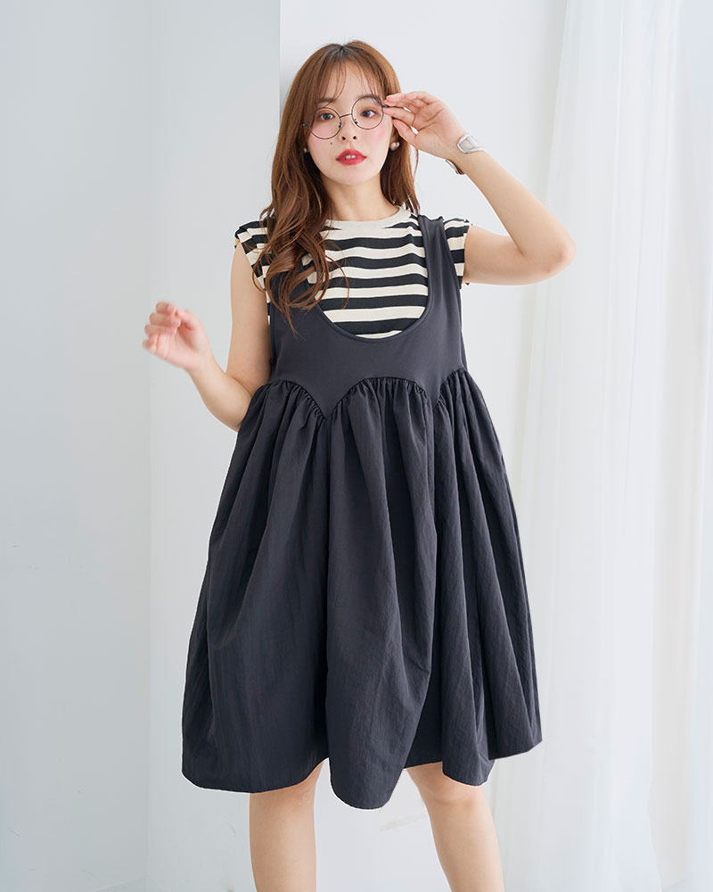 【選べる３丈　パンプキンジャンパースカート2025SS(myu1225)】