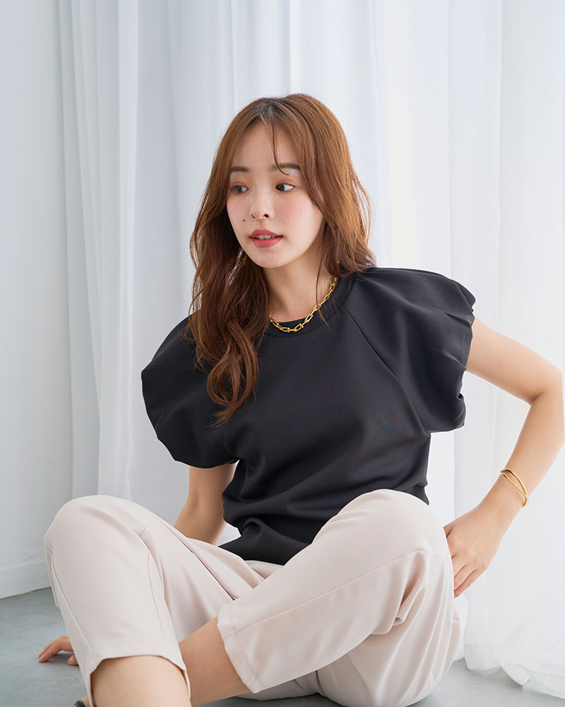 【袖バルーン美ラインTシャツ(myu1238)】
